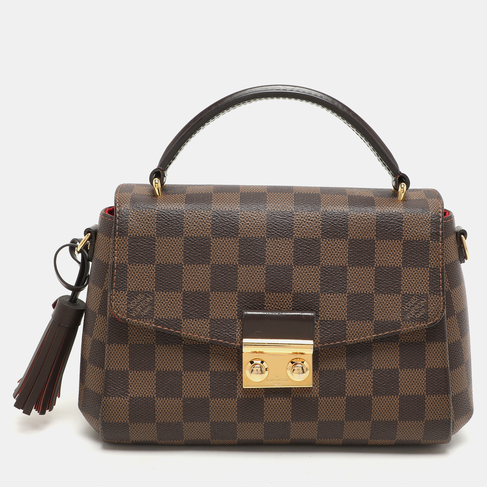 

Louis Vuitton Damier Ebene Canvas Croisette Bag, Brown