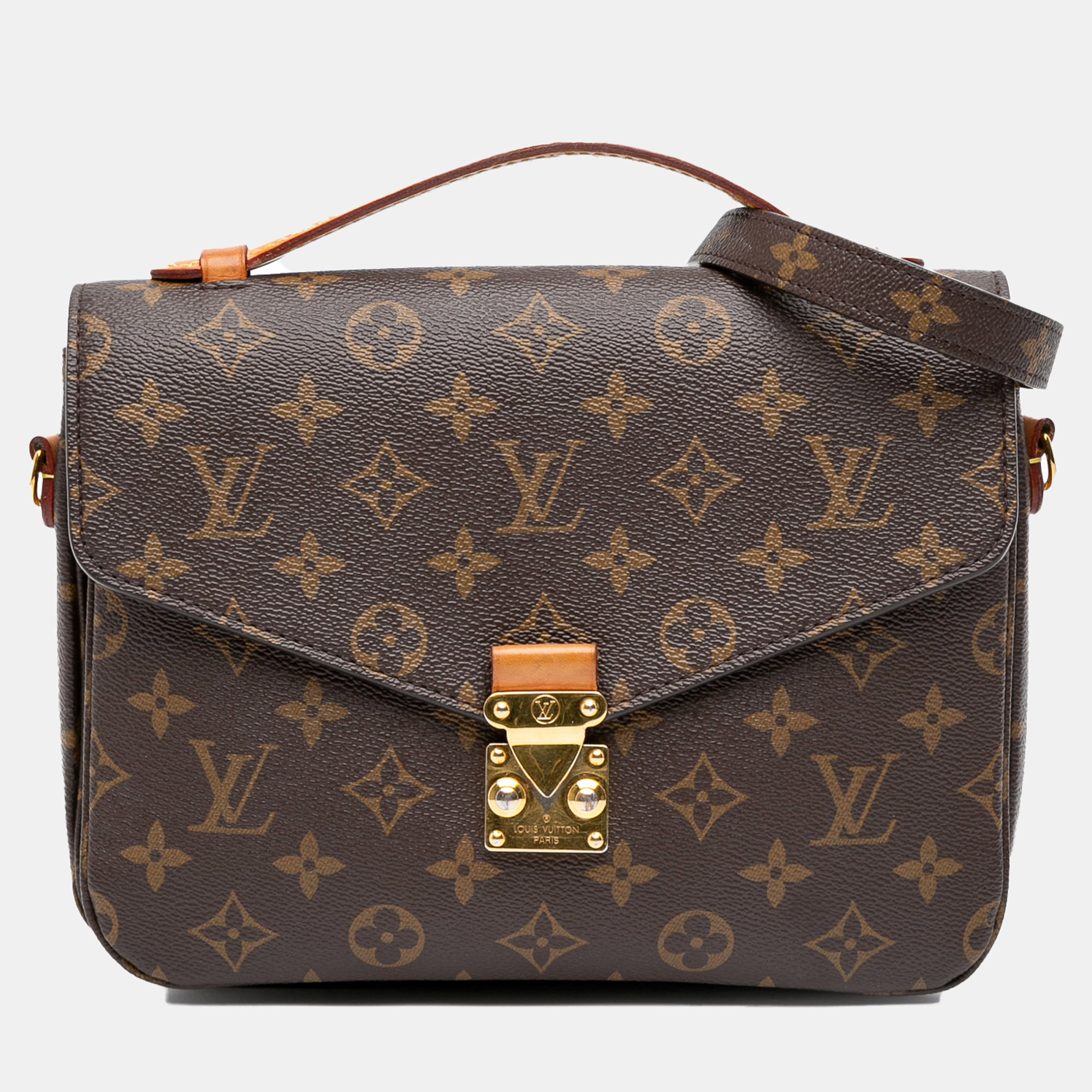 

Louis Vuitton Brown Monogram Pochette Metis