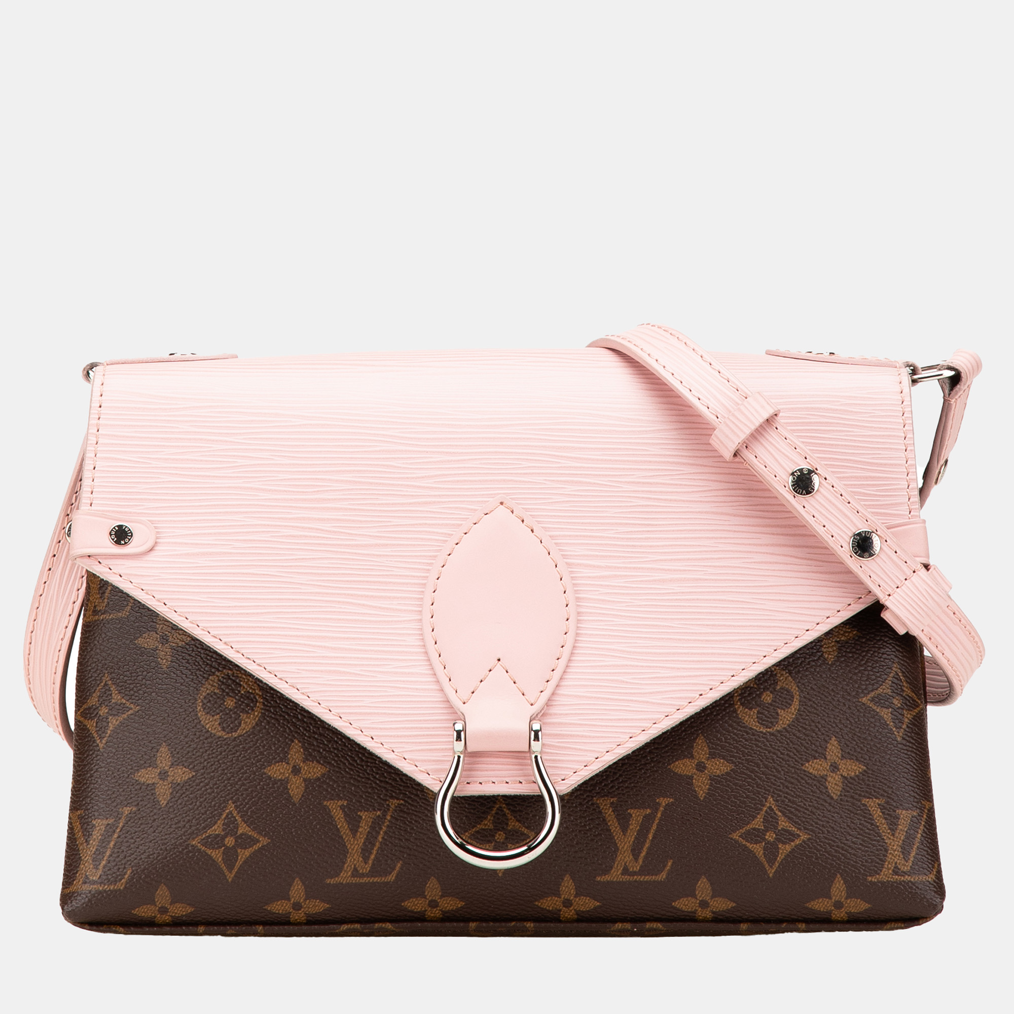 

Louis Vuitton Brown Pink Monogram Epi Saint-Michel