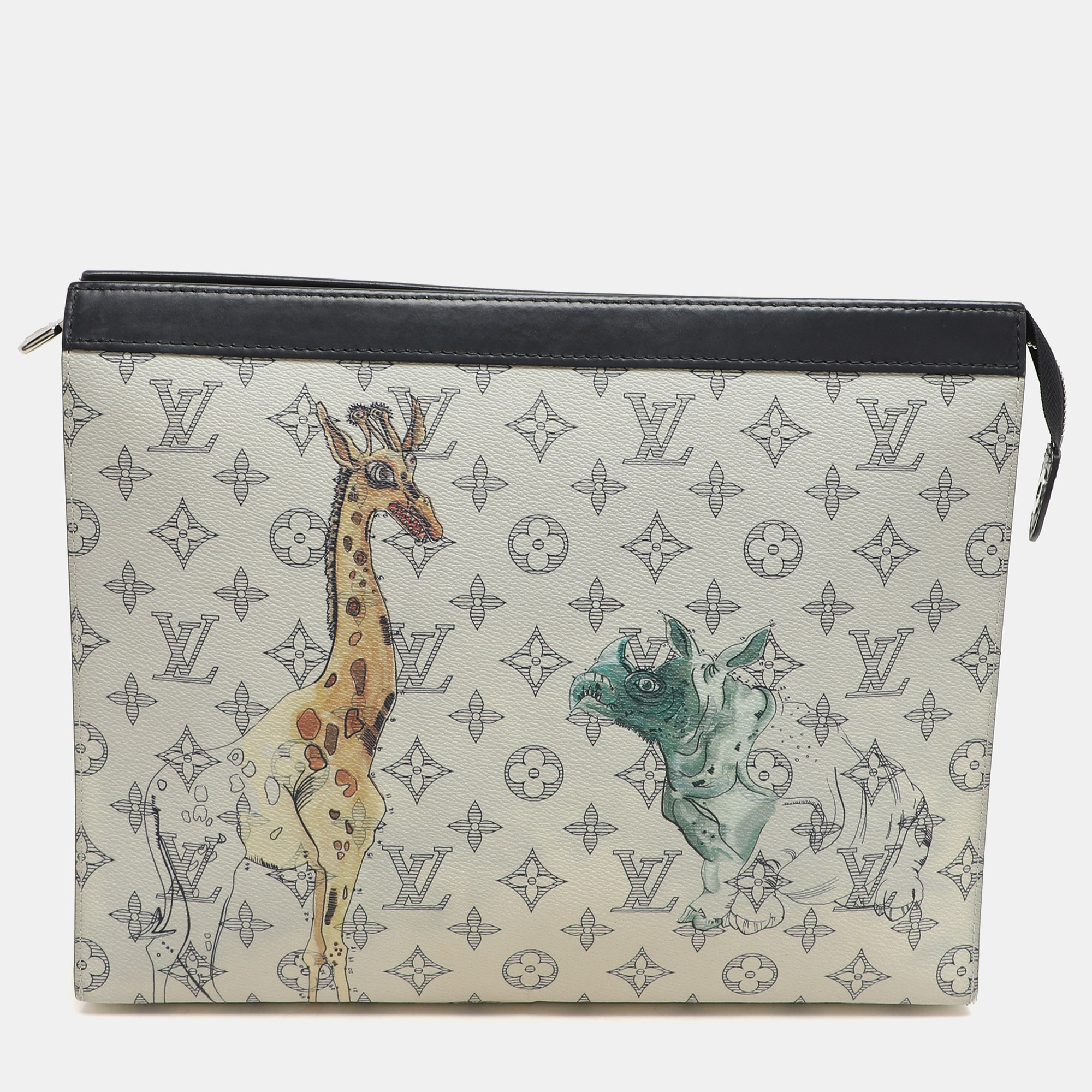 

Louis Vuitton x Chapman Brothers White Monogram Savane Canvas Pochette