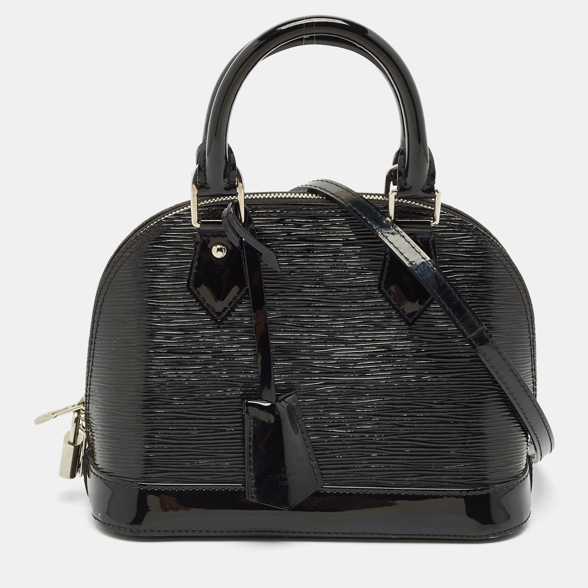 

Louis Vuitton Black Electric Epi Leather Alma BB Bag
