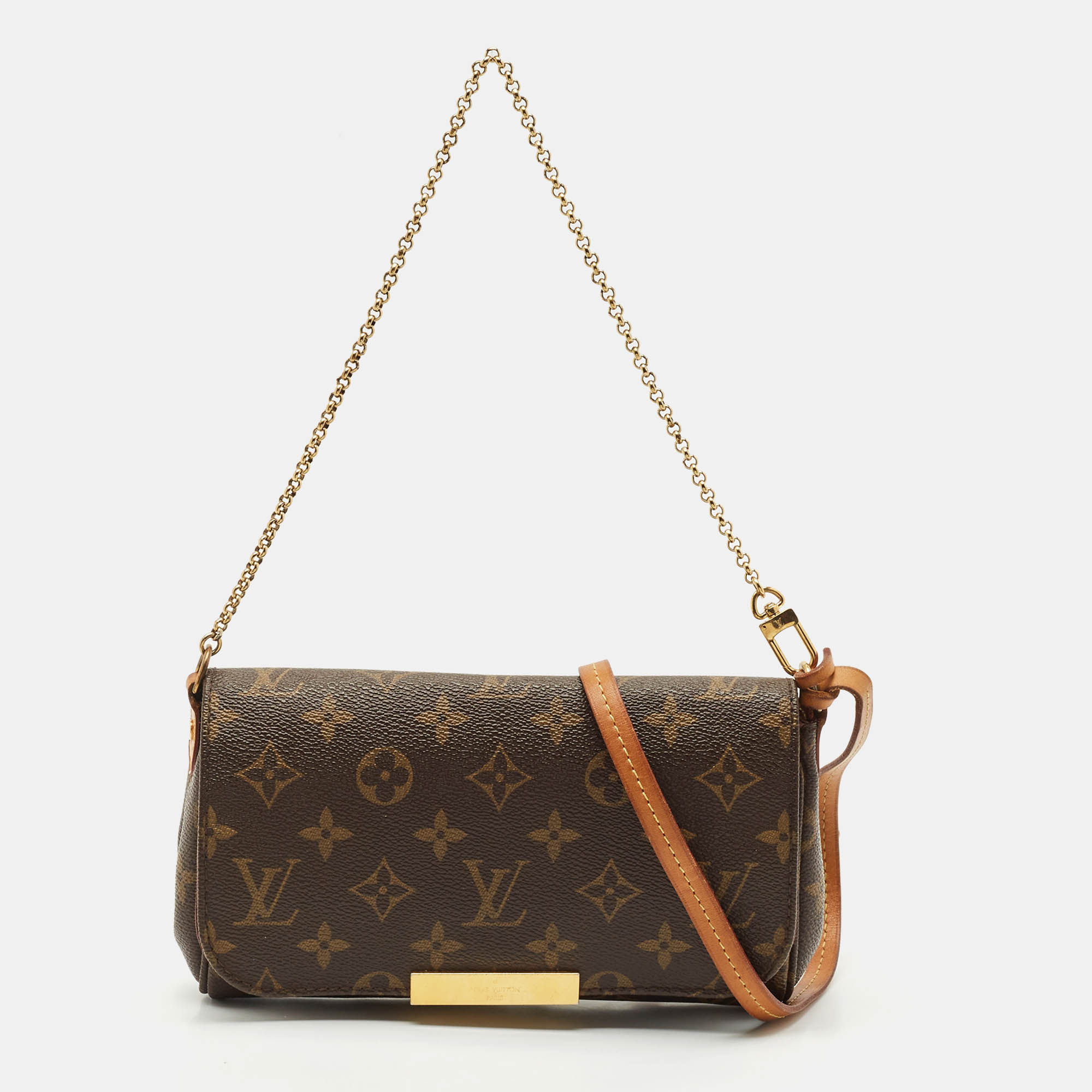 

Louis Vuitton Monogram Canvas Favorite PM Bag, Brown