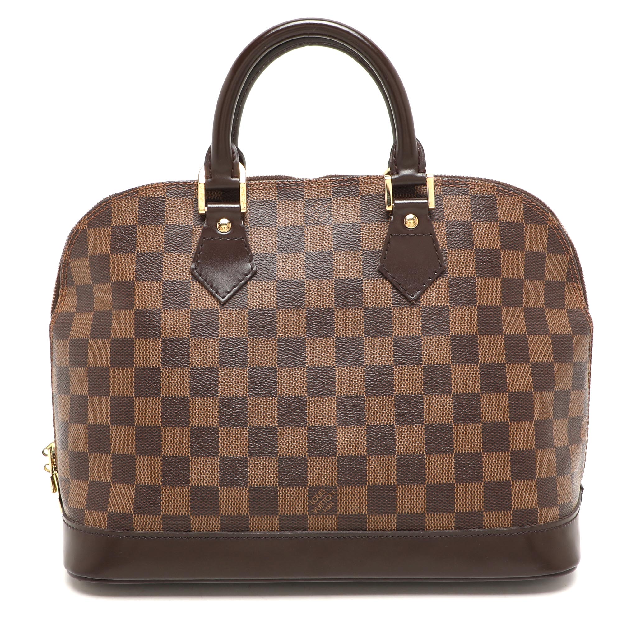 

Louis Vuitton Damier Ebene Canvas Alma PM Bag, Brown