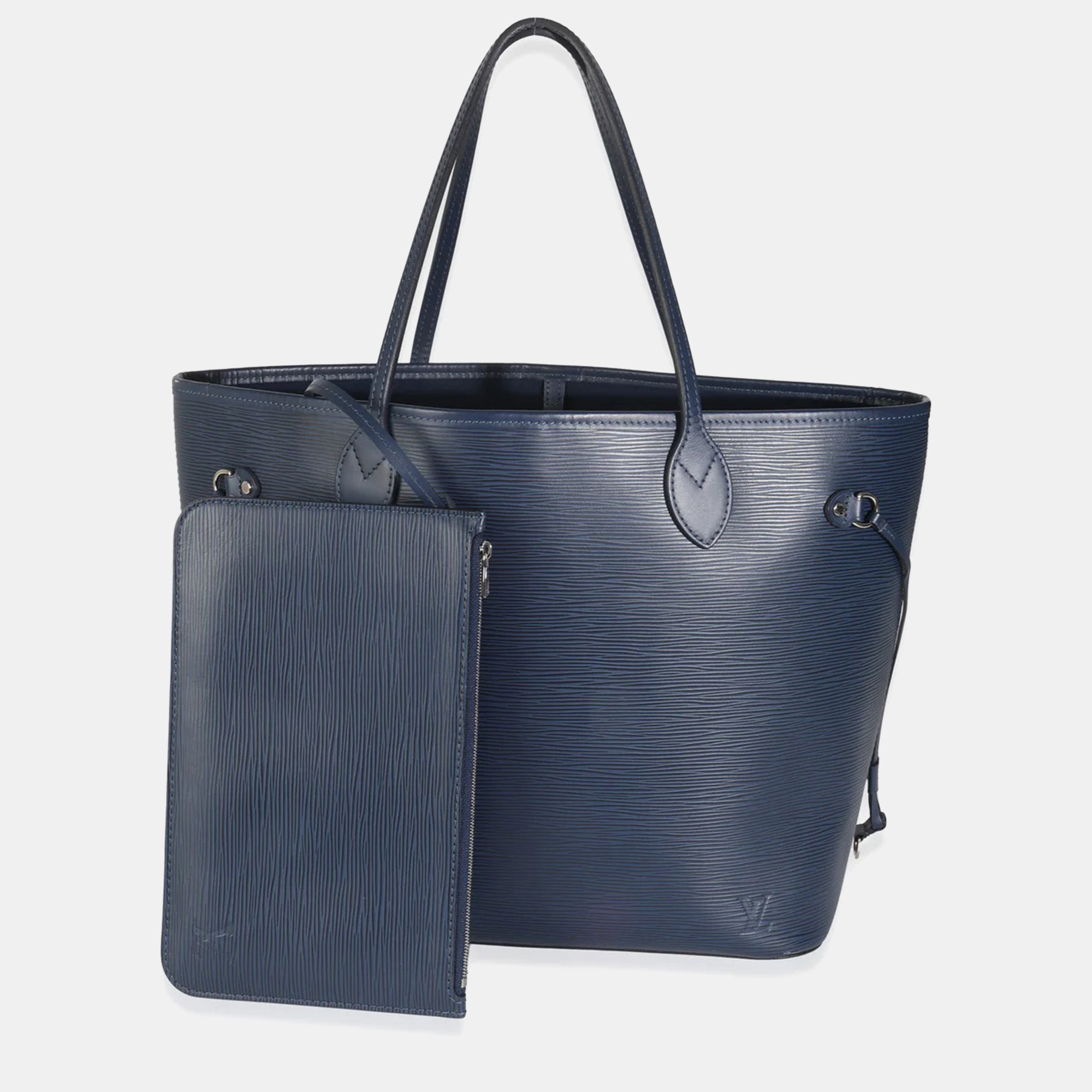 

Louis Vuitton Blue Celeste Epi Neverfull MM Bag, Brown