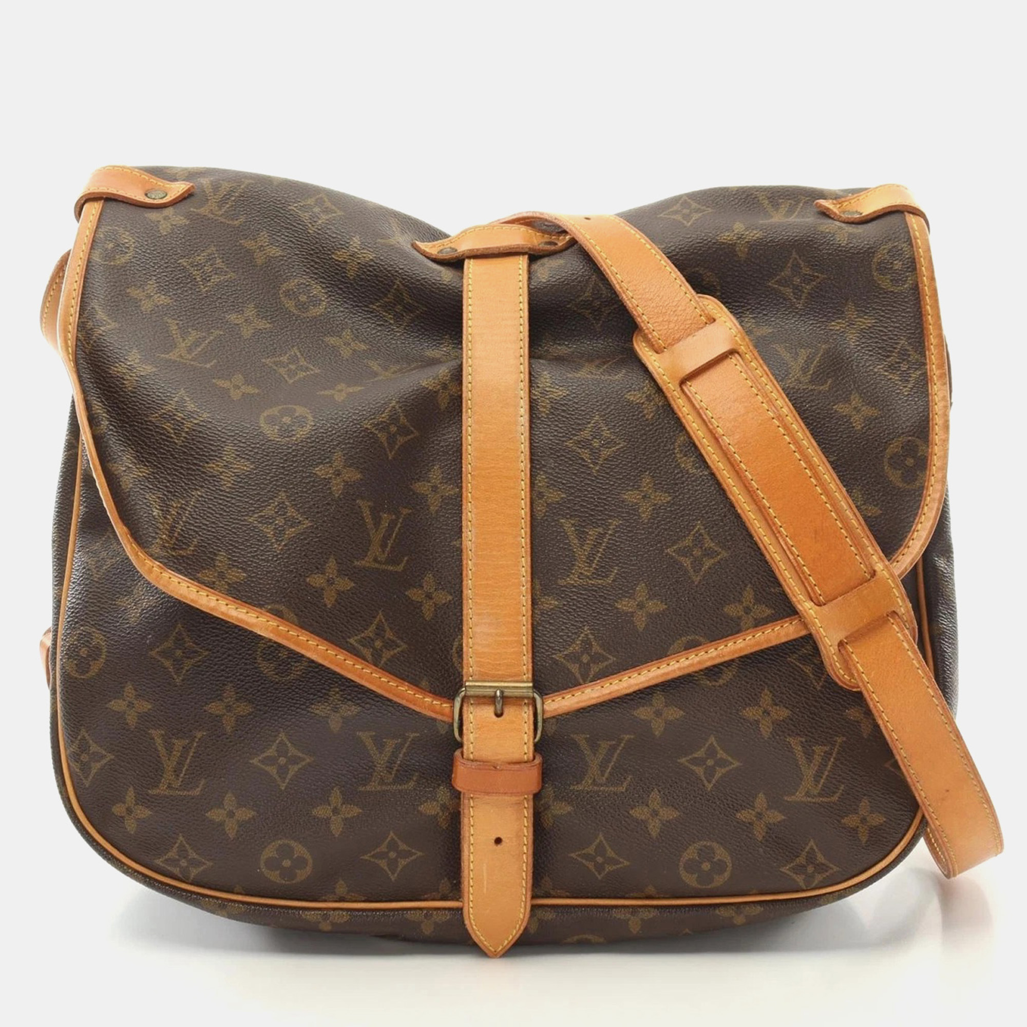 

Louis Vuitton Monogram Saumur 35 Shoulder Bag, Brown