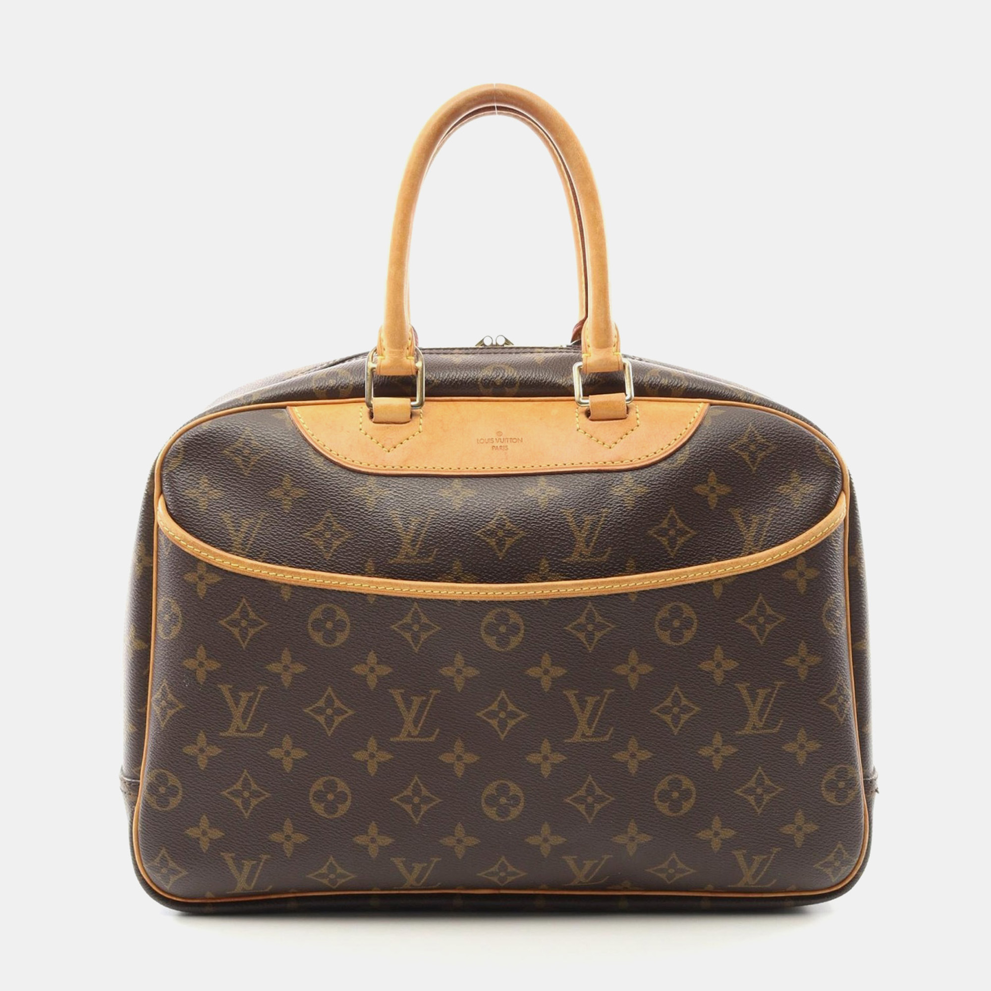 

Louis Vuitton Brown Monogram Deauville Bowling Handbag