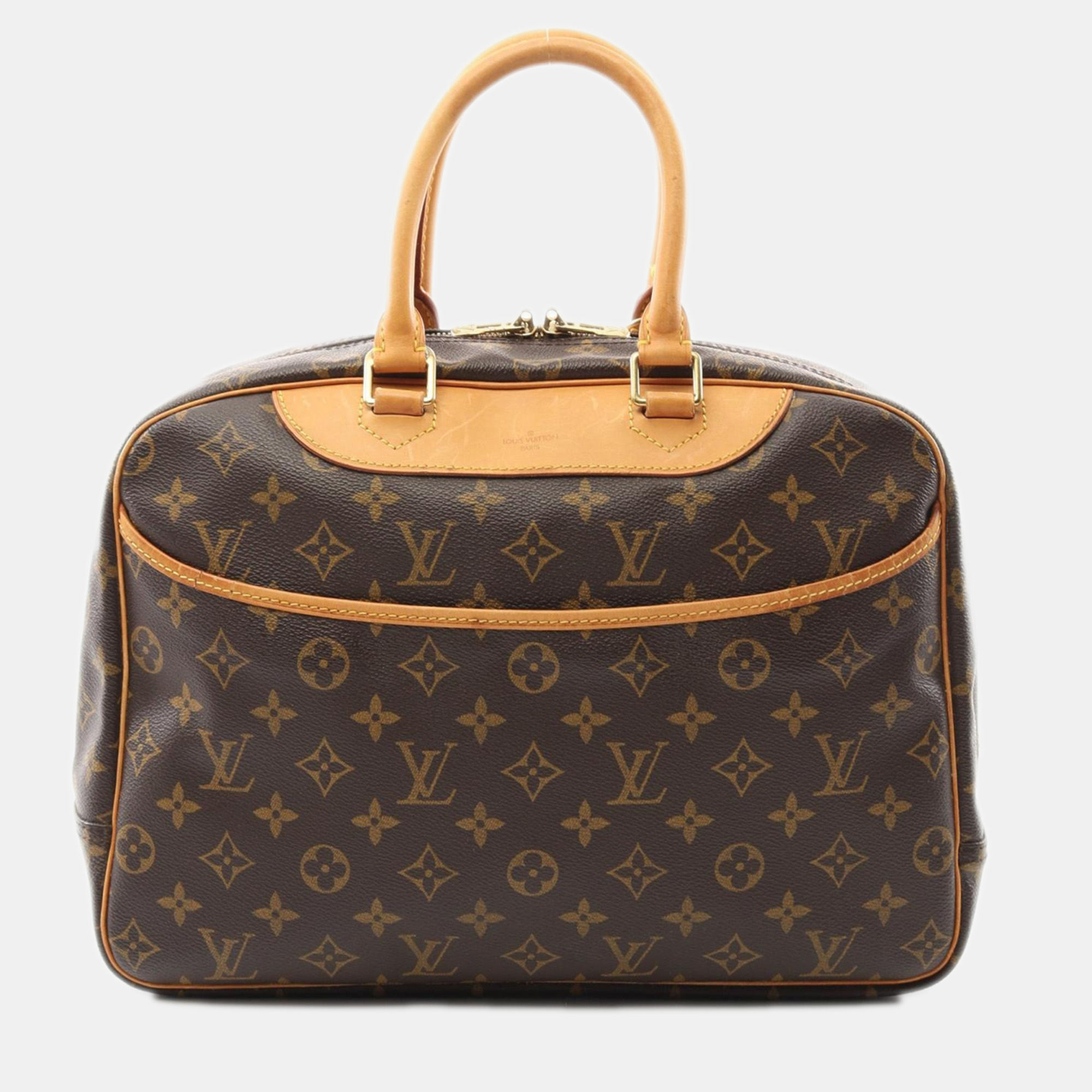 

Louis Vuitton Brown Monogram Deauville Bowling Vanity Handbag