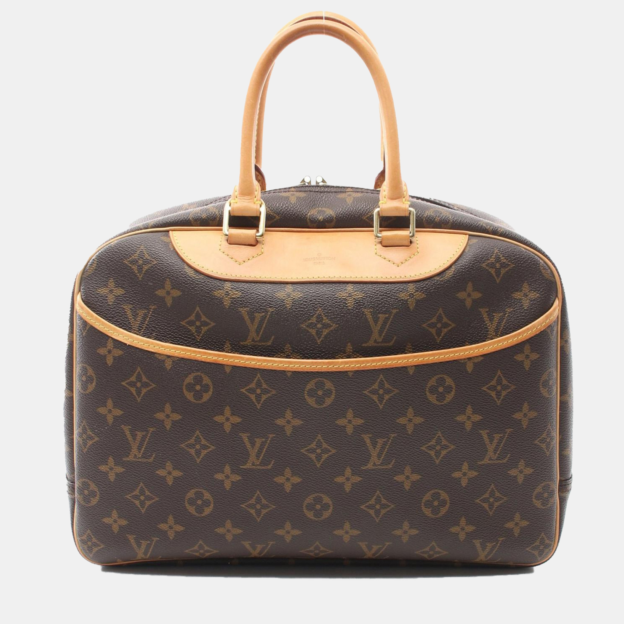

Louis Vuitton Brown Monogram Deauville Bowling Vanity Handbag
