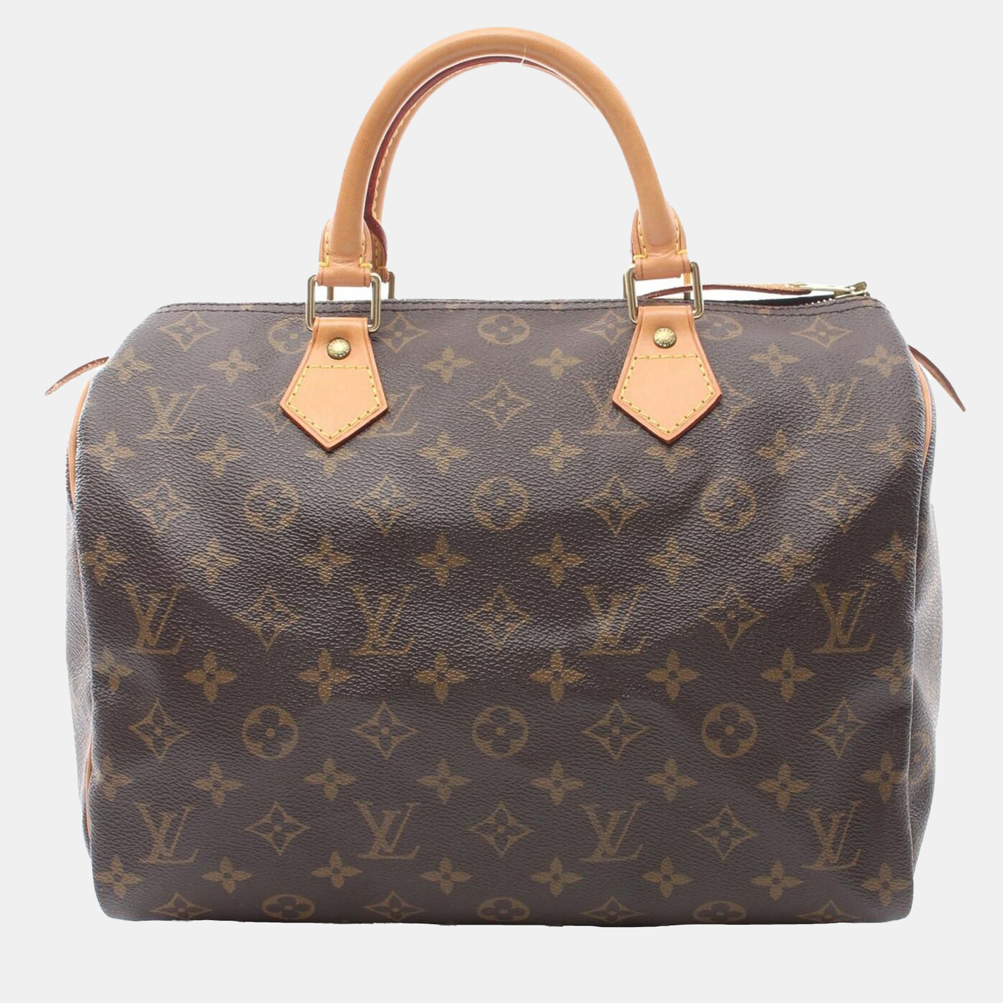 

Louis Vuitton Speedy 30 Handbag Monogram Canvas Leather Brown