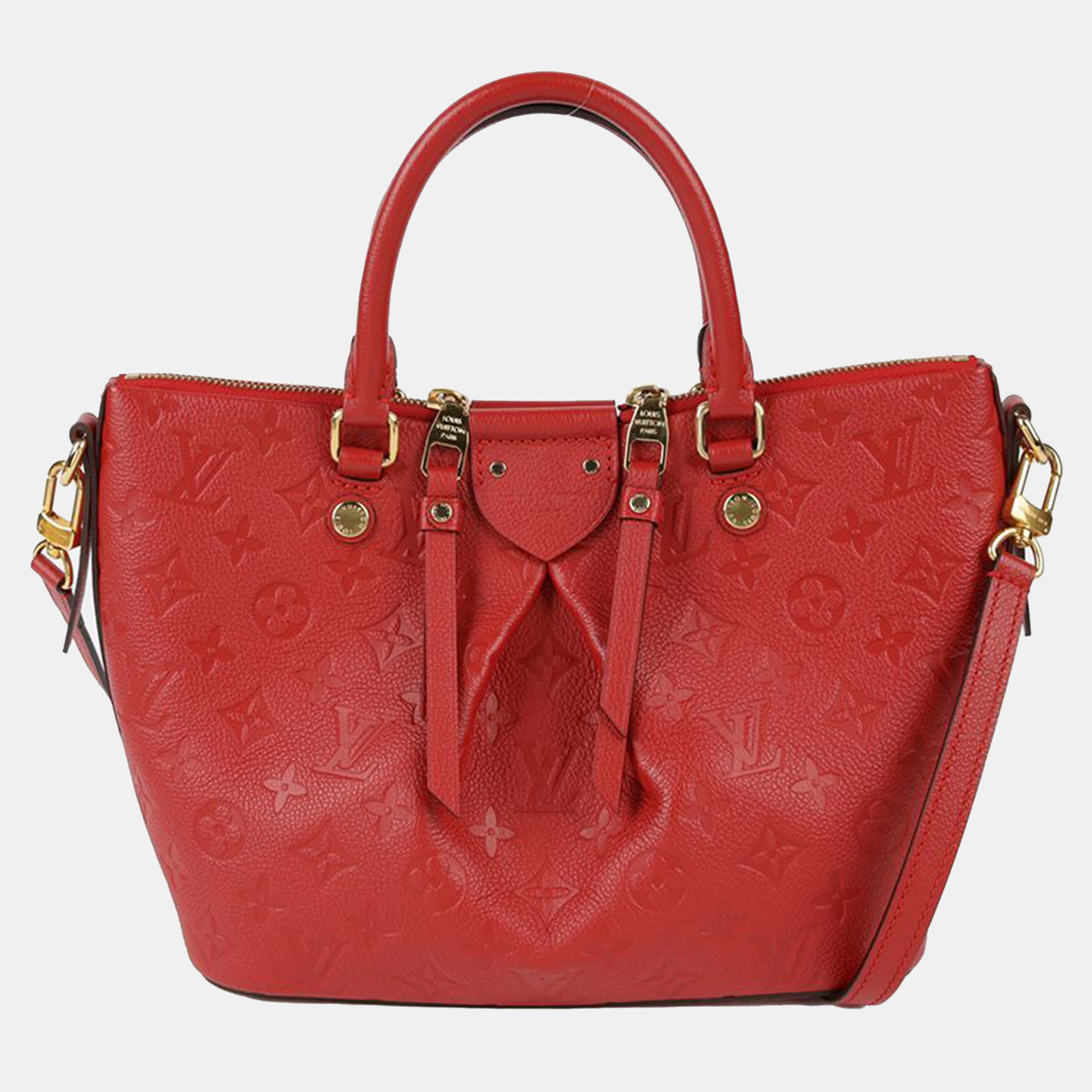 

Louis Vuitton Mazarine Pm 2Way Tote Bag Monogram Leather Red