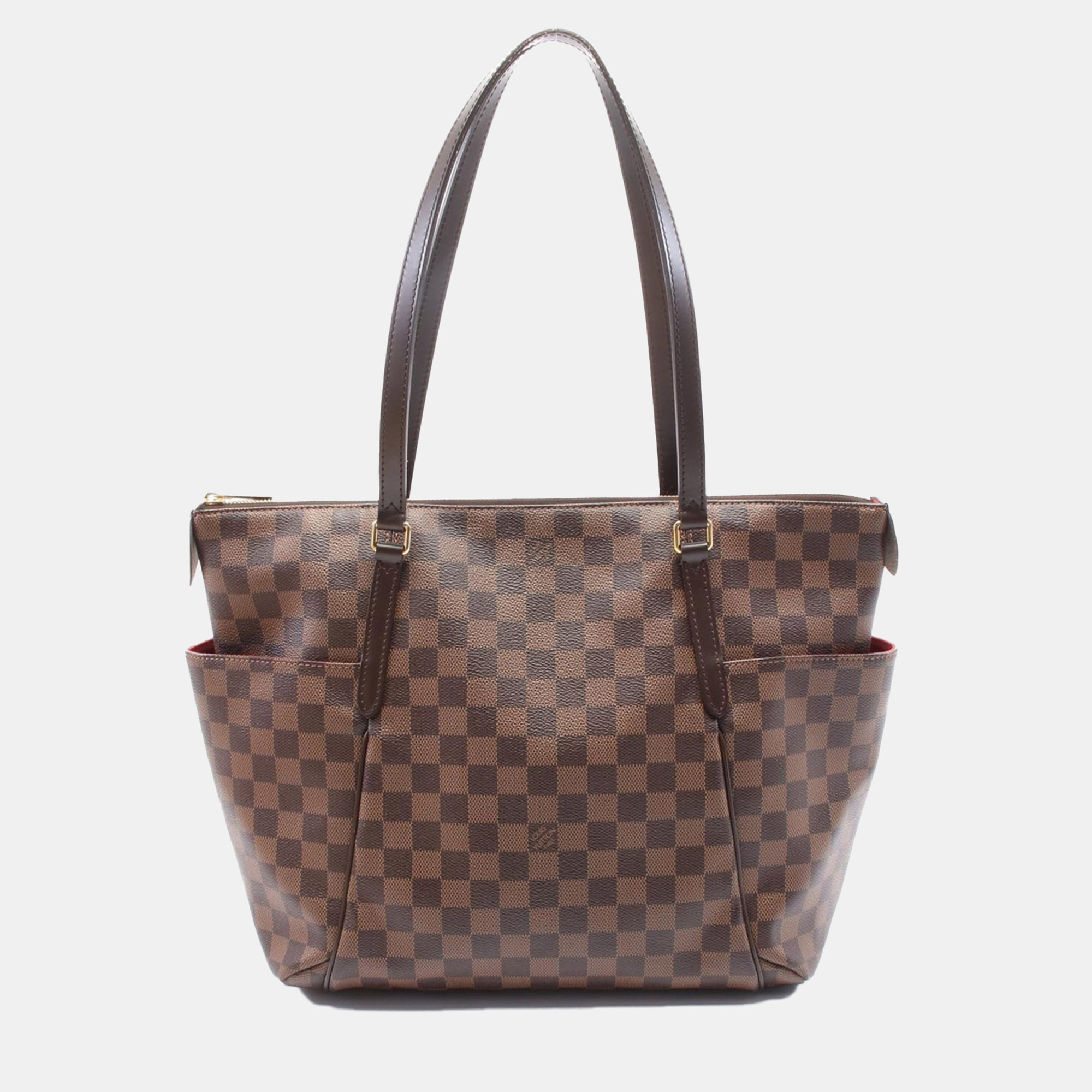 

Louis Vuitton Totally Mm Tote Shoulder Bag Damier Leather Ebene, Brown