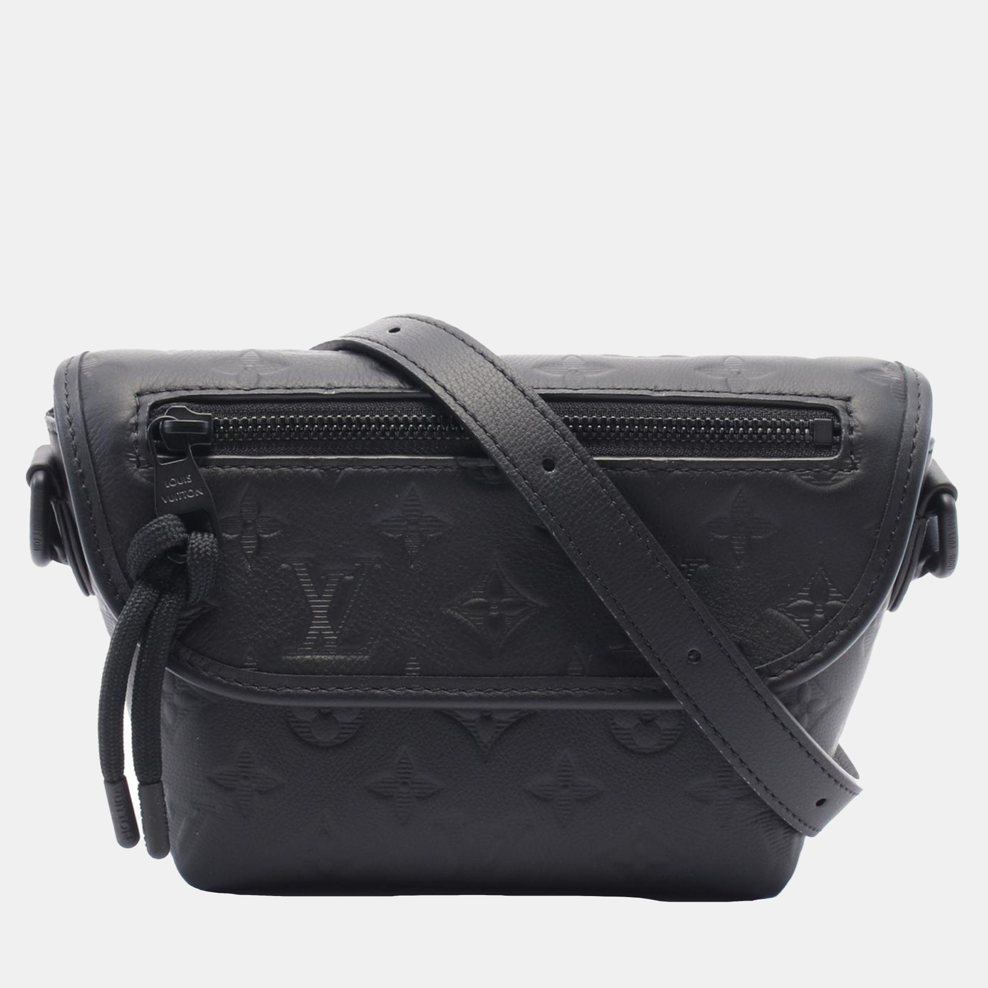 

Louis Vuitton Pulse Wearable Wallet Shoulder Bag Monogram Leather, Black