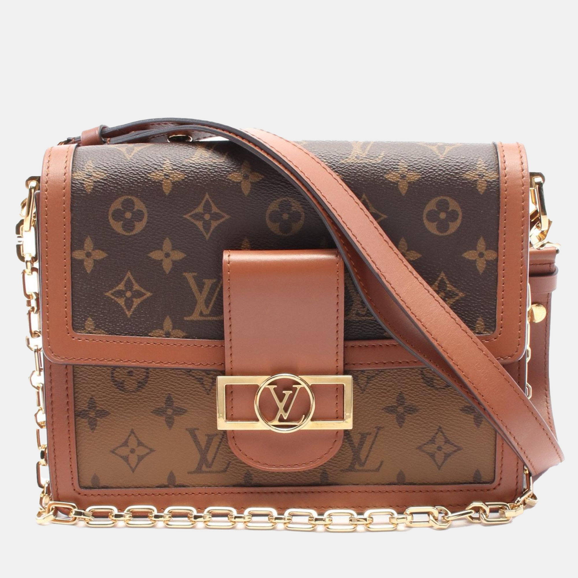 

Louis Vuitton Dauphines Shoulder Crossbody Bag Monogram Reverse Brown
