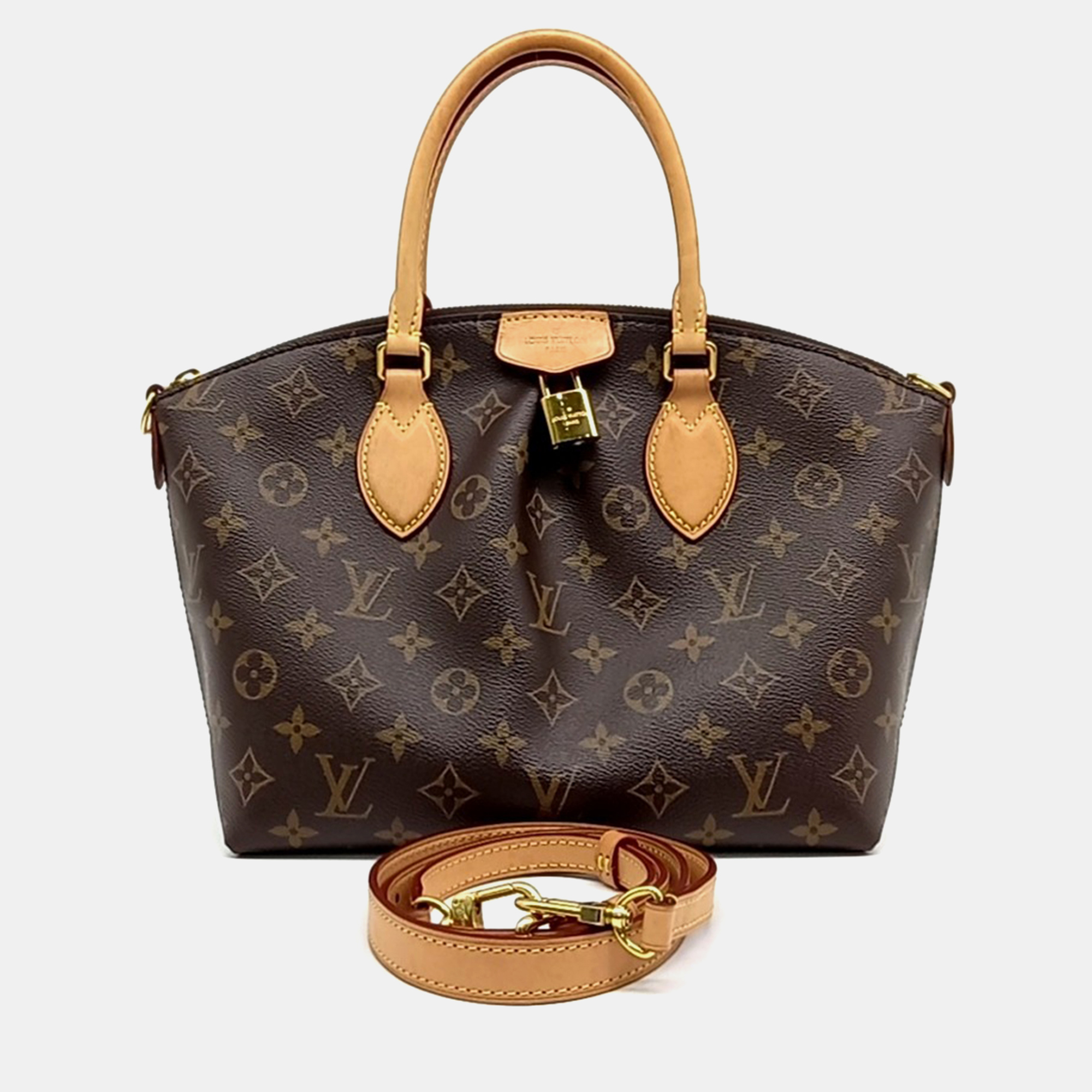 

Louis Vuitton Brown Coated Canvas Boeti NM PM bag