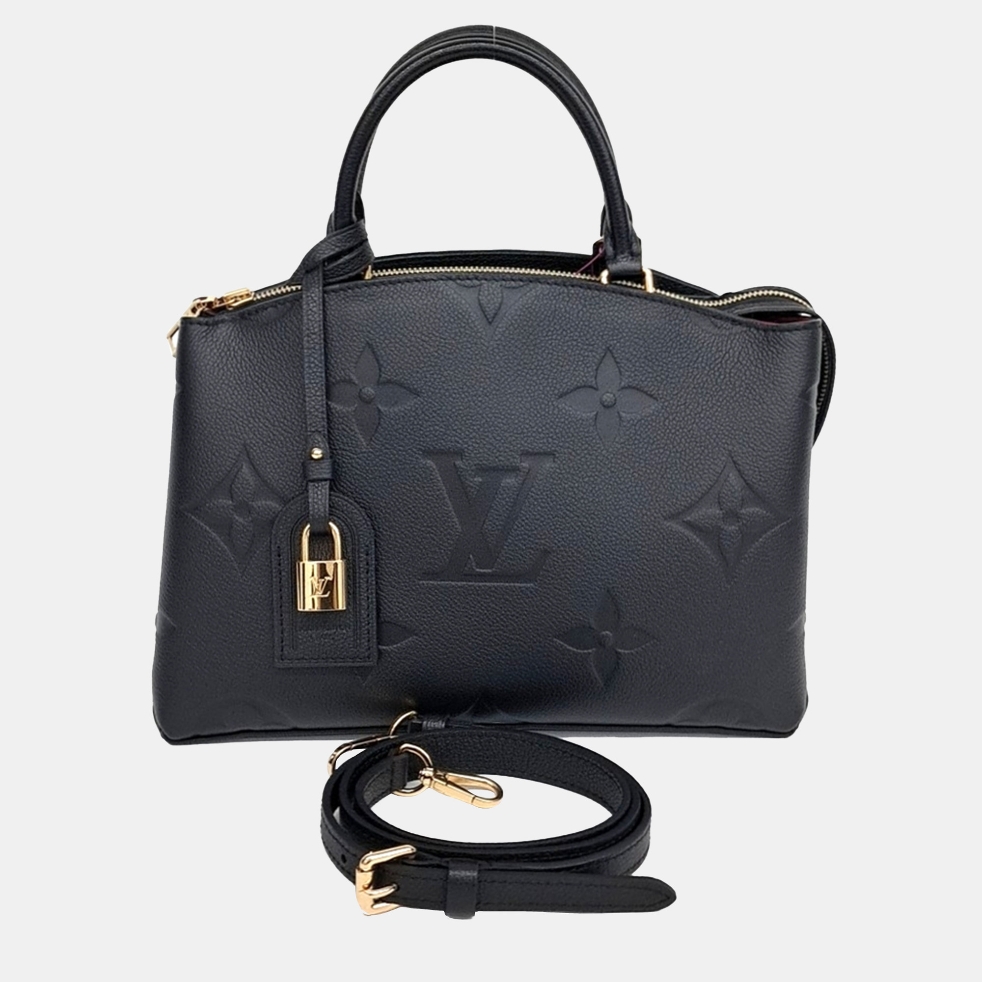 

Louis Vuitton Black Leather Empreinte Petite Palais bag