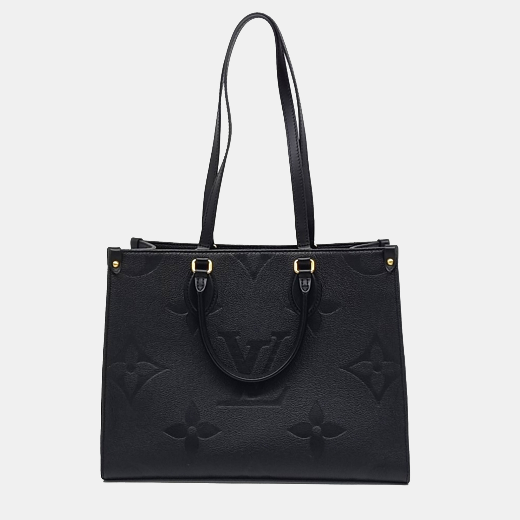 

Louis Vuitton Black Leather Empreinte On The Go MM