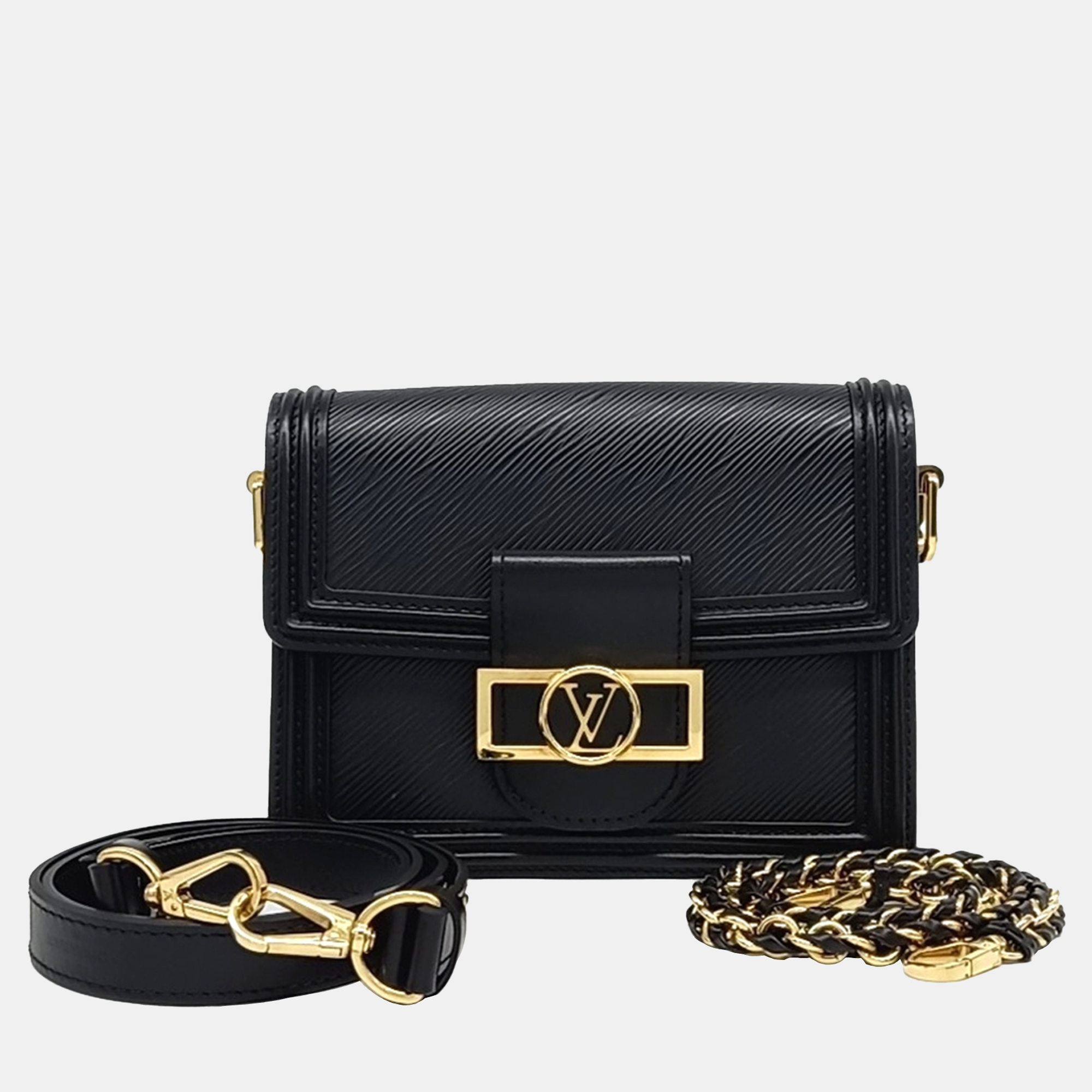 

Louis Vuitton Black Epi Leather Mini Dauphine bag