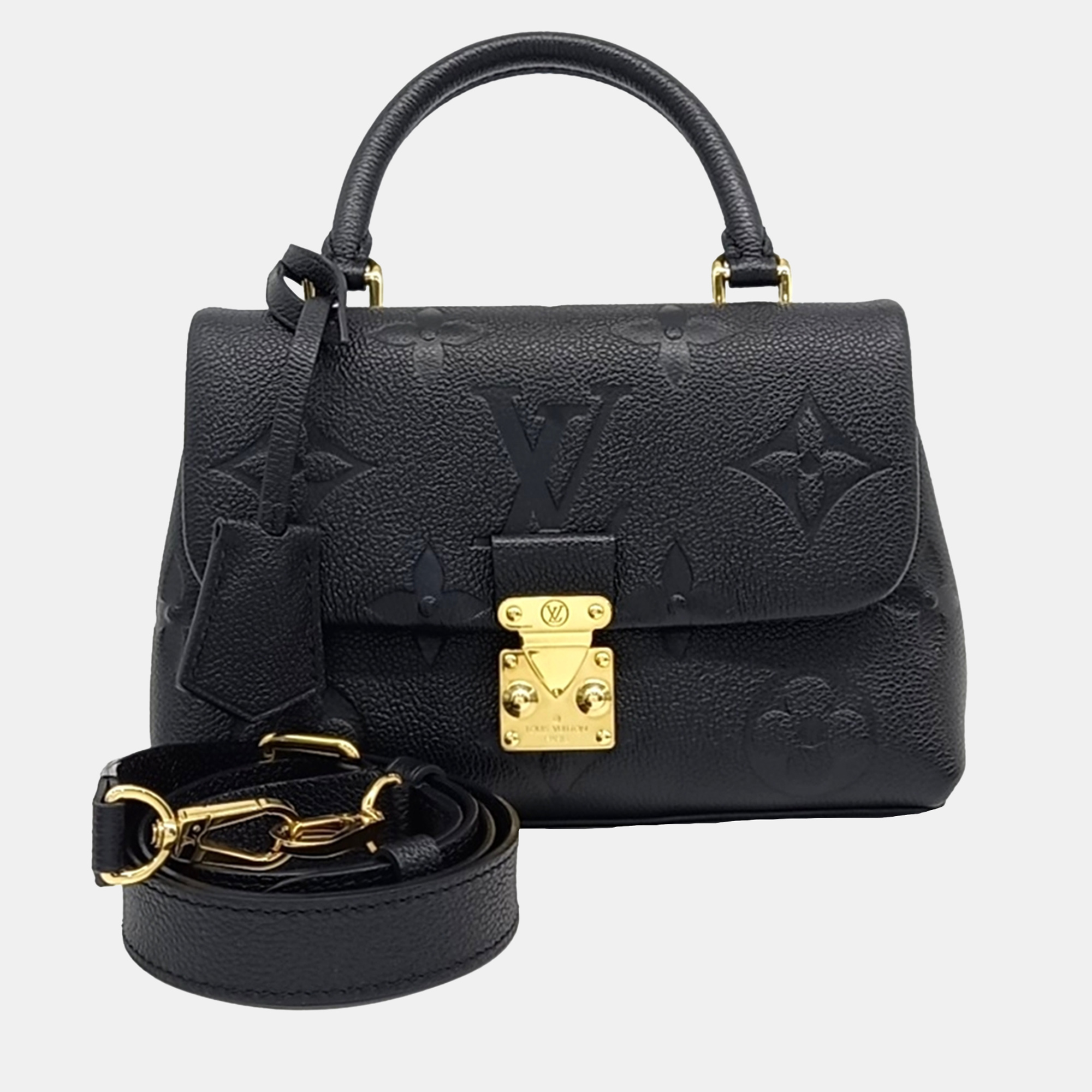 

Louis Vuitton Black Leather Empreinte Madeleine BB bag