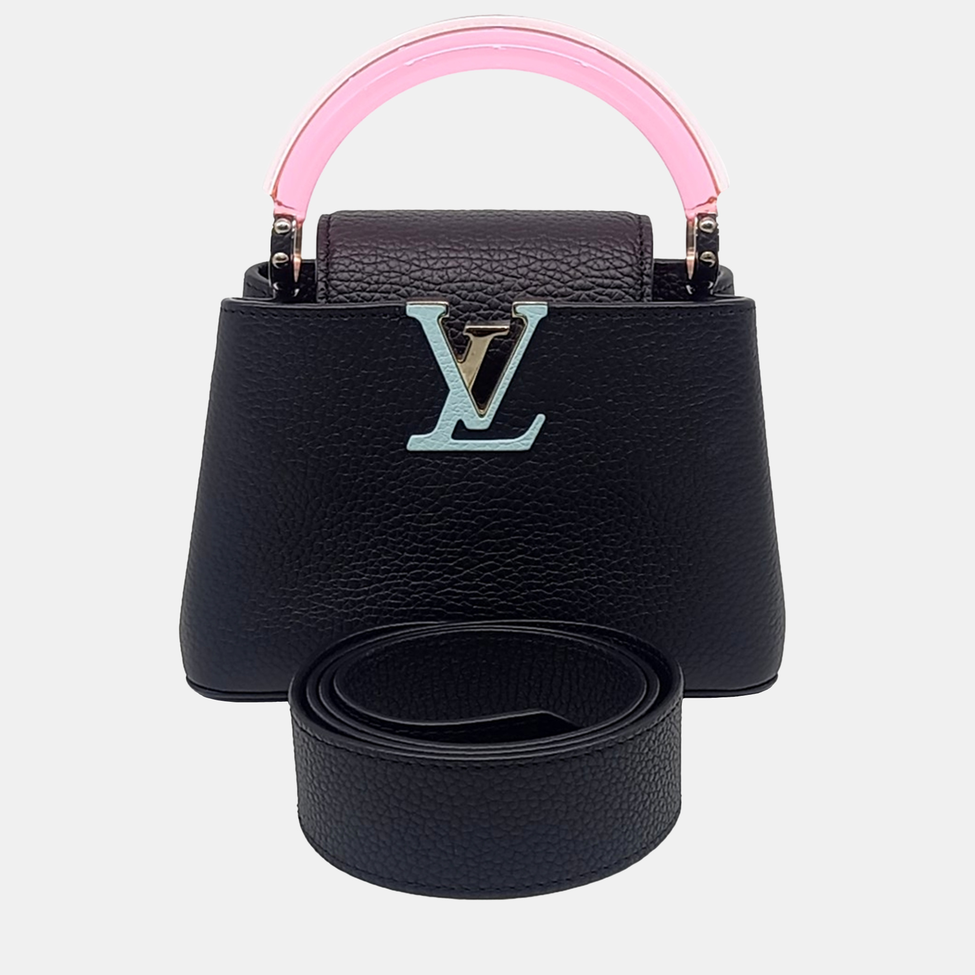 

Louis Vuitton Black Leather Capucine Mini bag