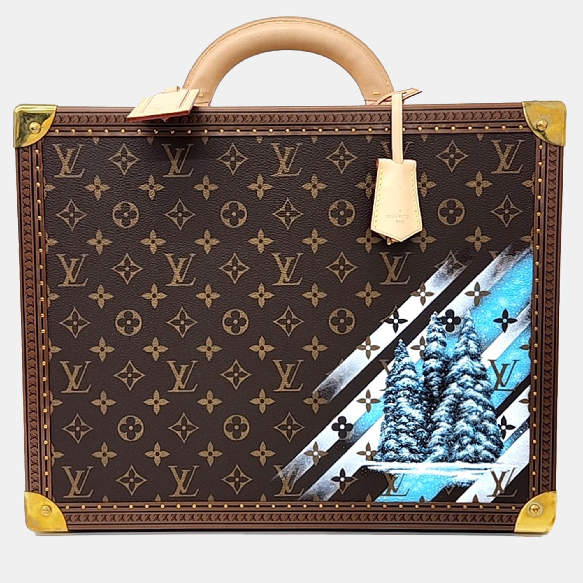 

Louis Vuitton Brown Coated Canvas and Leather Coteville 40 bag