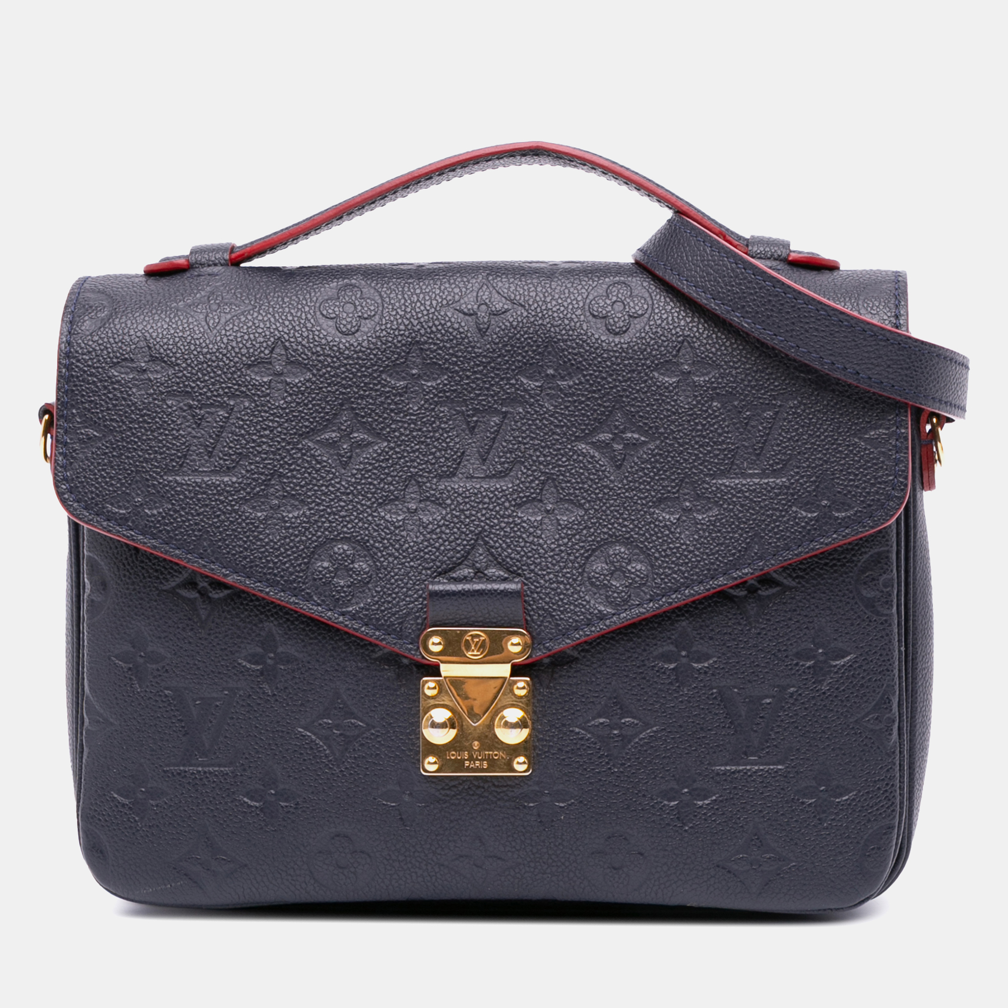 

Louis Vuitton Navy Blue Monogram Empreinte Pochette Metis