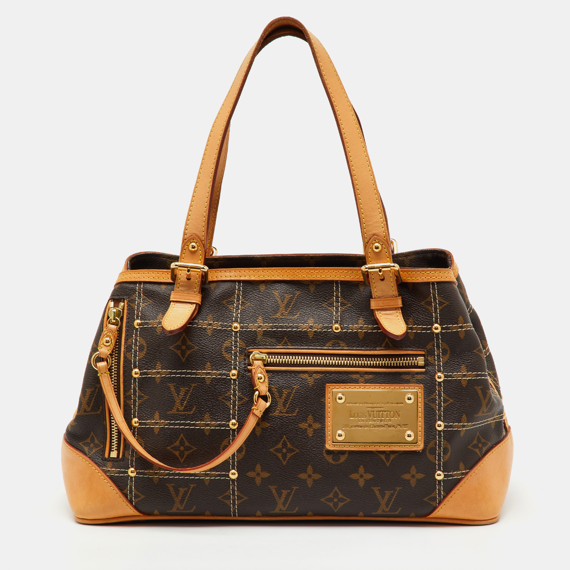 

Louis Vuitton Monogram Canvas Limited Edition Riveting Bag, Brown