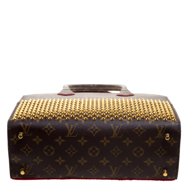 Louis Vuitton and Christian Louboutin Red Monogram Canvas and Calf Hair  Shopping Bag Louis Vuitton