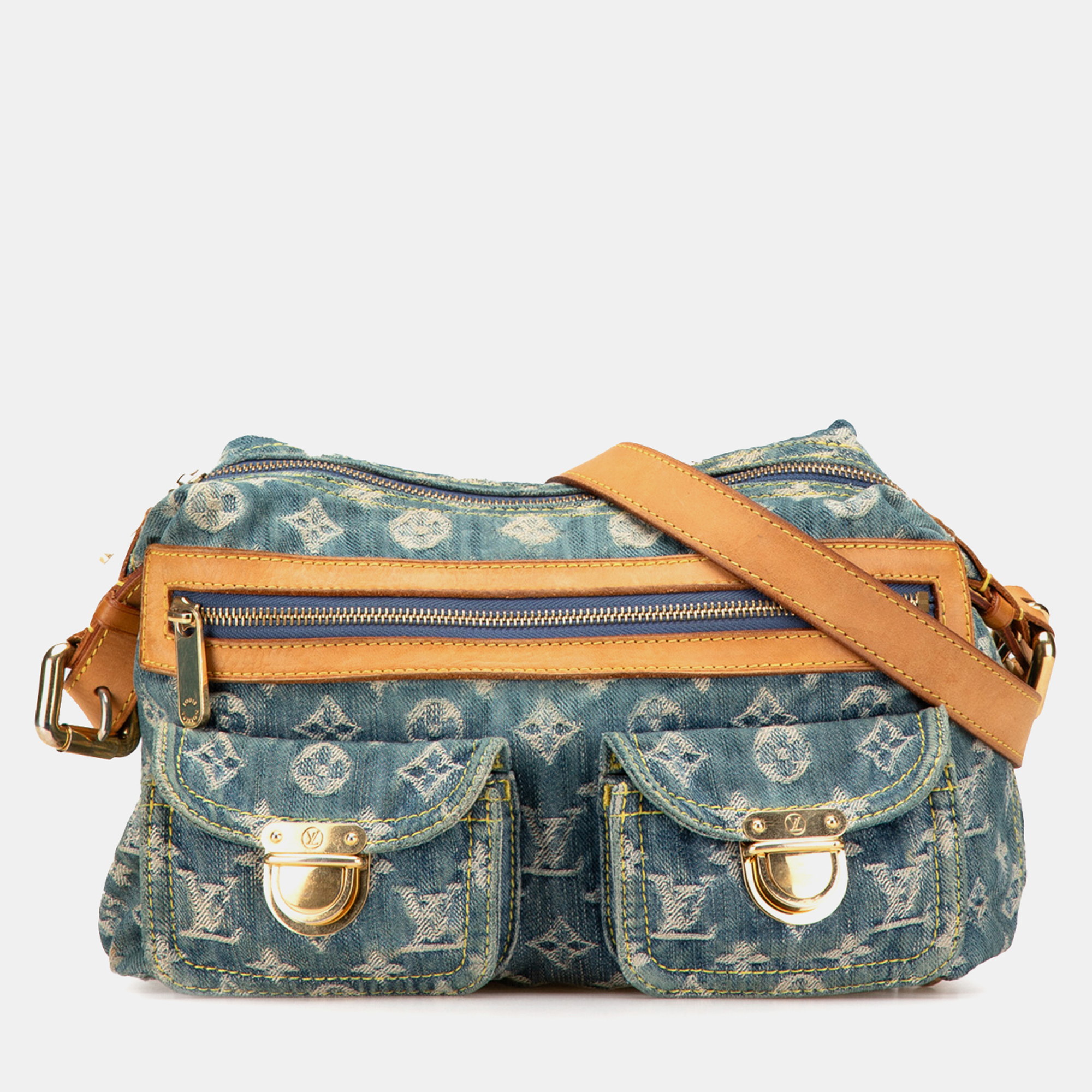 

Louis Vuitton Blue Monogram Denim Baggy PM
