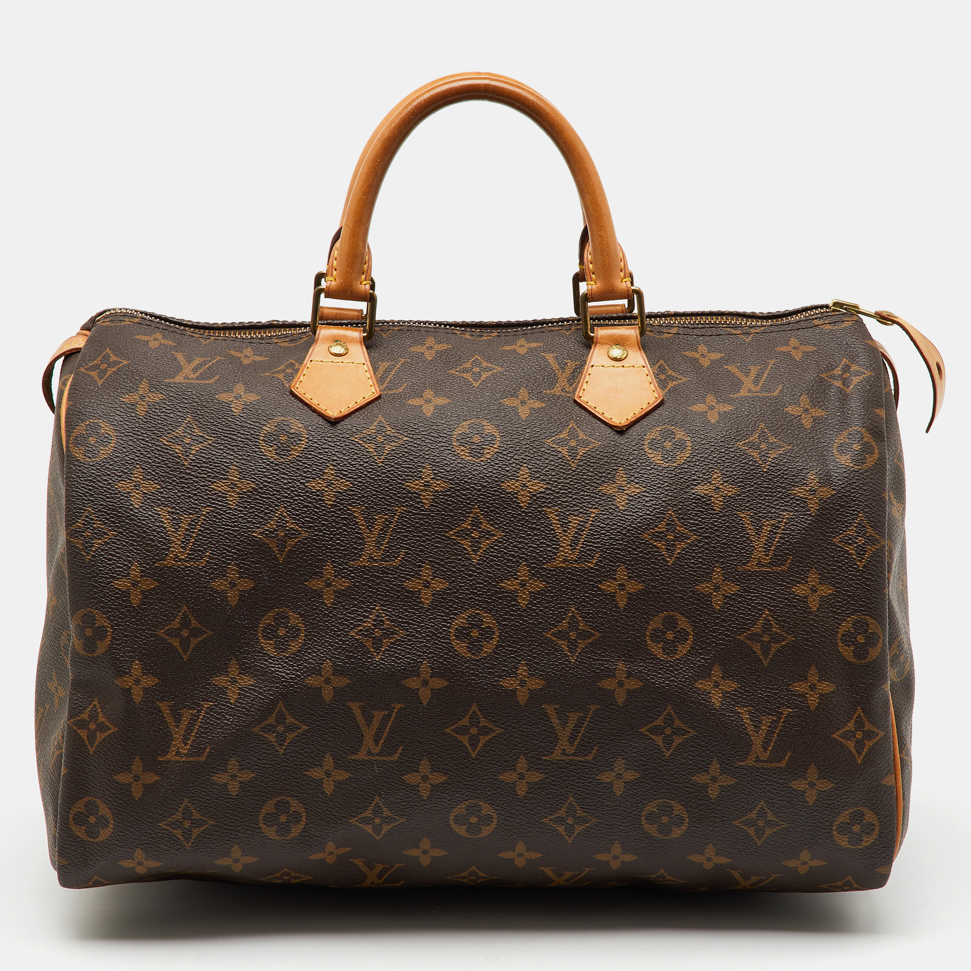 

Louis Vuitton Monogram Canvas Speedy 35 Bag, Brown