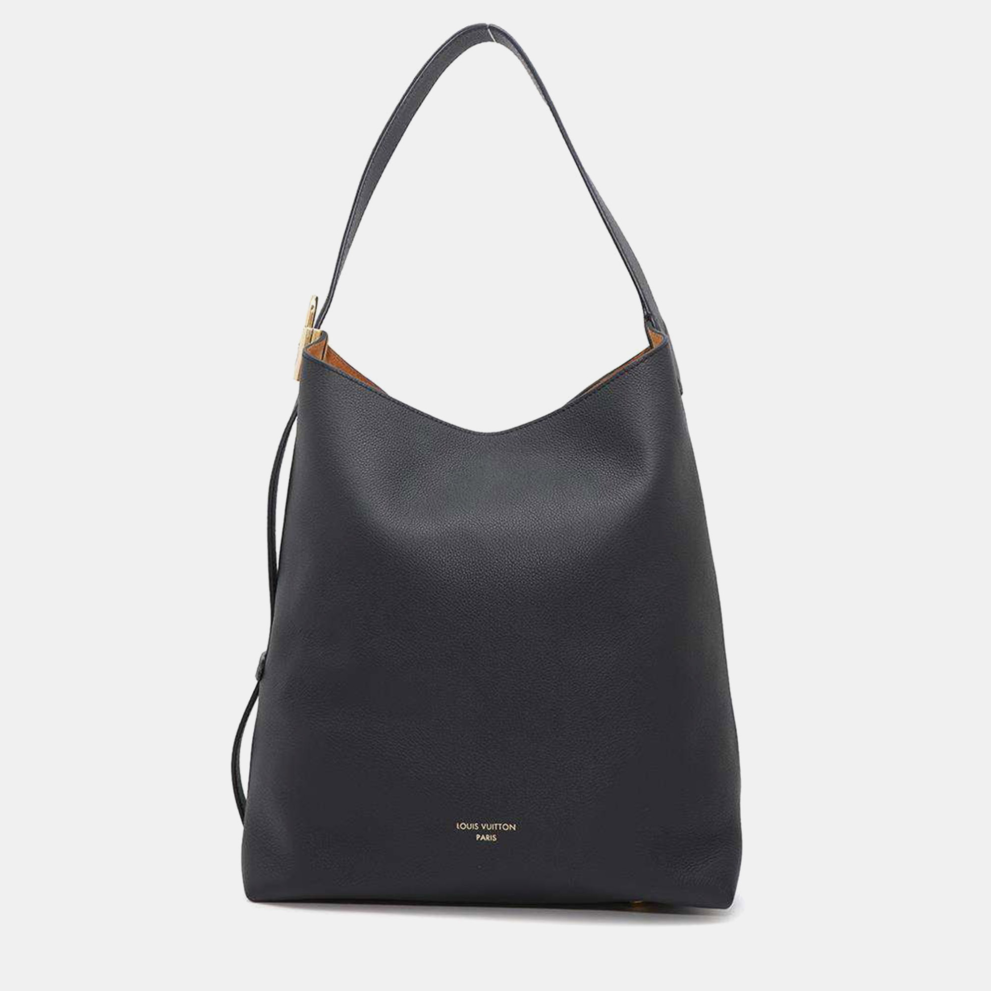 

Louis Vuitton Noir Grained Calf Leather Lowkey MM Hobo Bag, Black