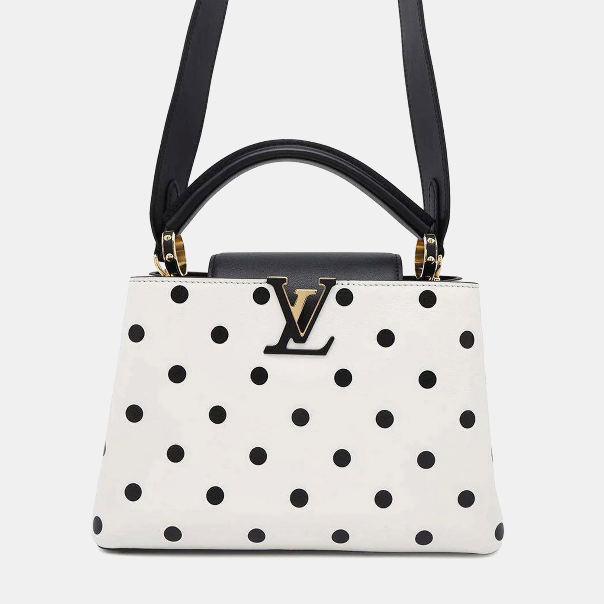 

Louis Vuitton Capucines White/Black Calf Leather Size Bb