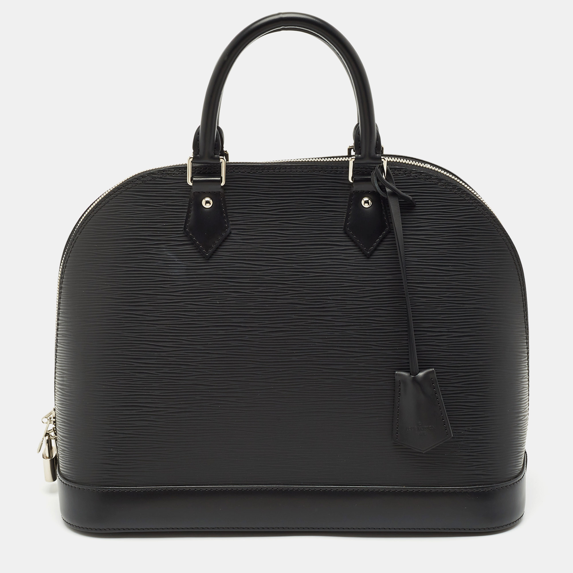 

Louis Vuitton Black Epi Leather Alma MM Bag