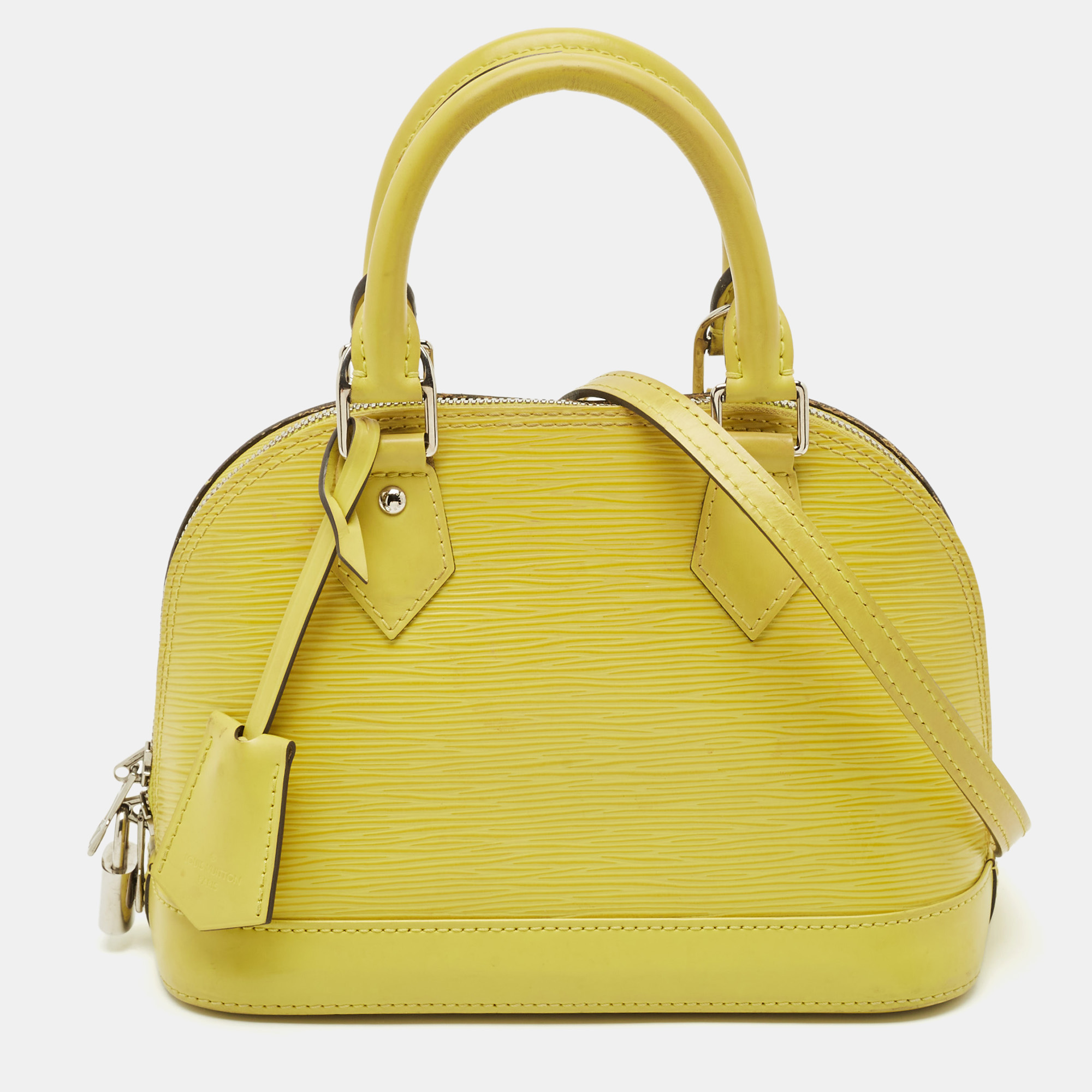 

Louis Vuitton Pistache Epi Leather Alma BB Bag, Green