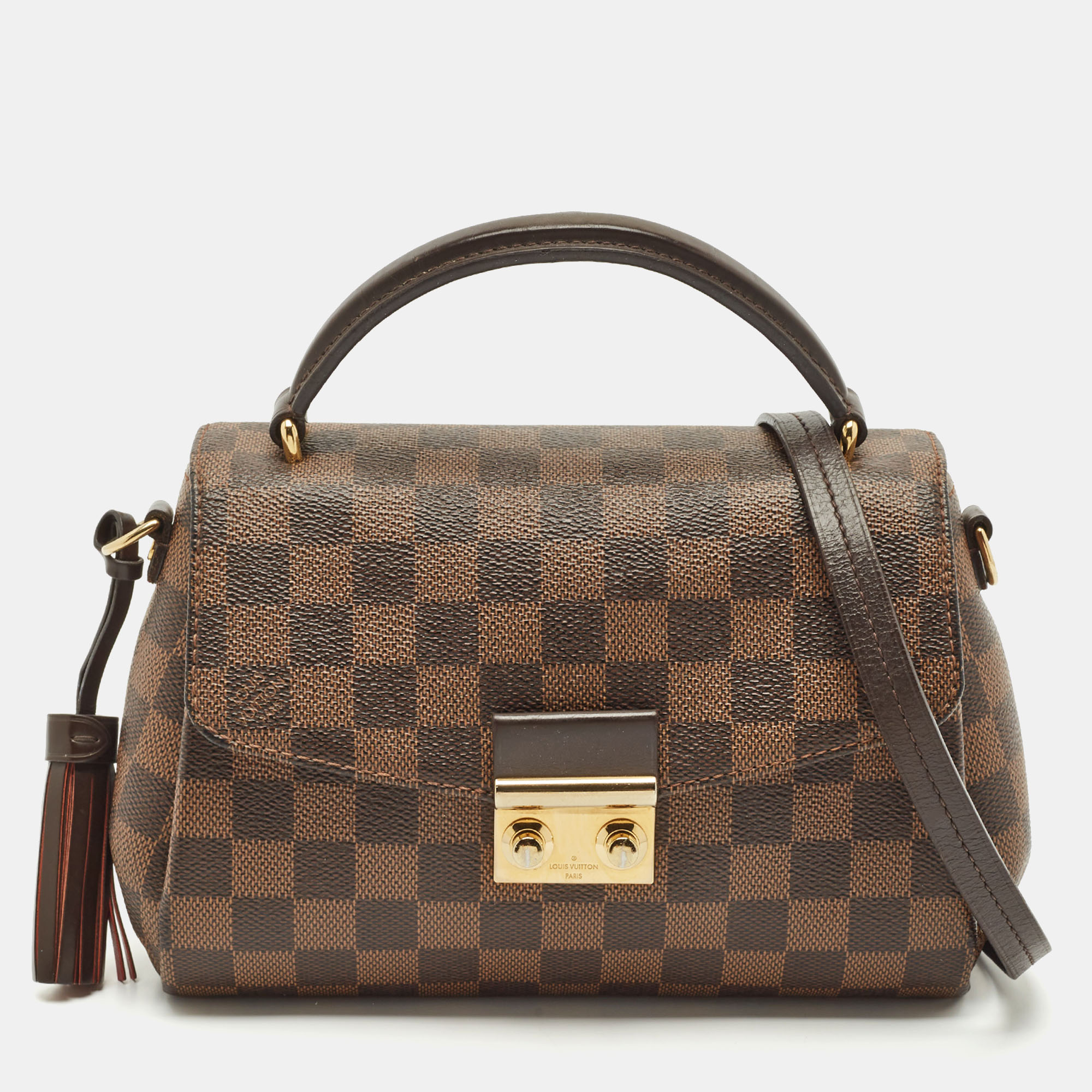 

Louis Vuitton Damier Ebene Canvas Croisette Bag, Brown