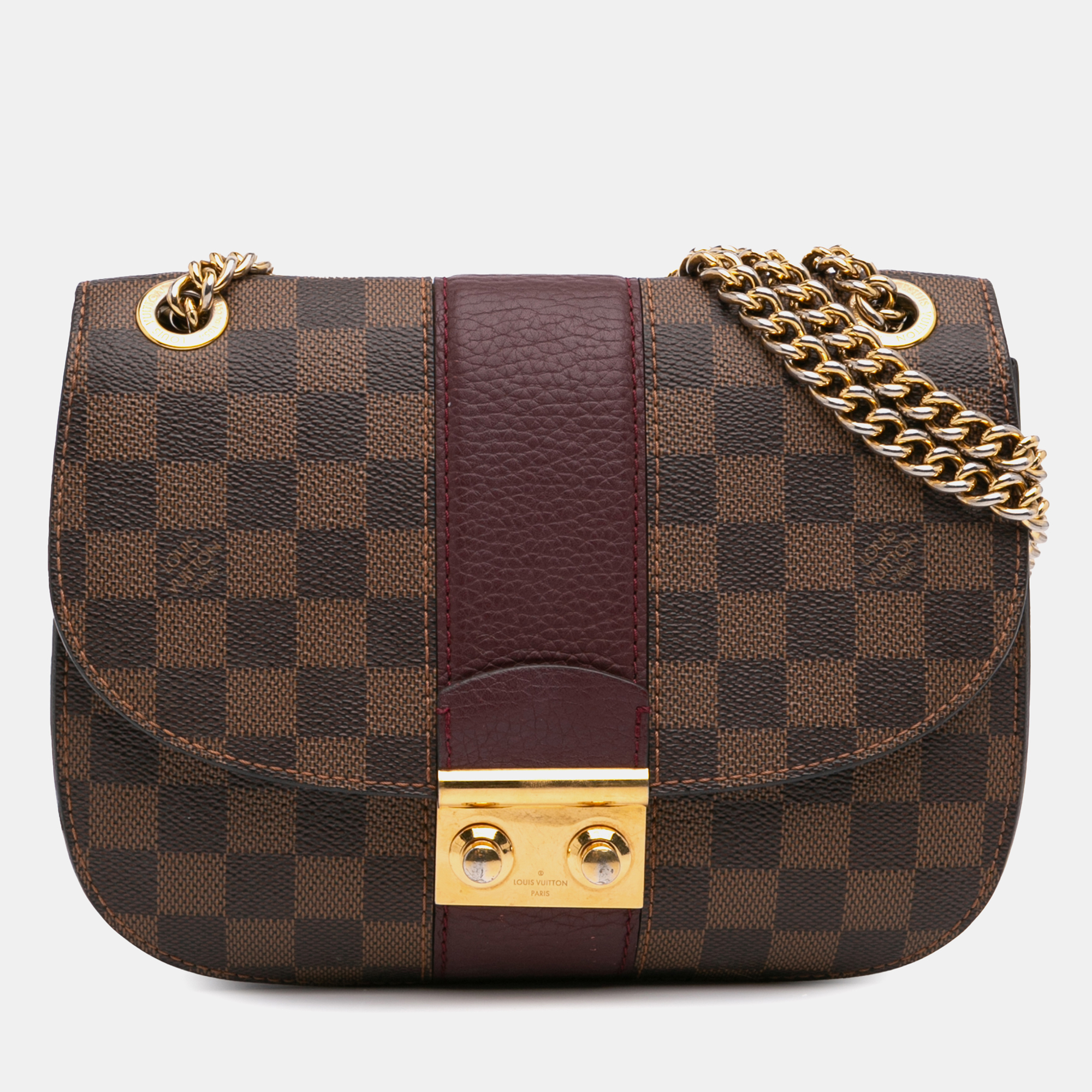 

Louis Vuitton Brown Damier Ebene Cuir Taurillon Wight