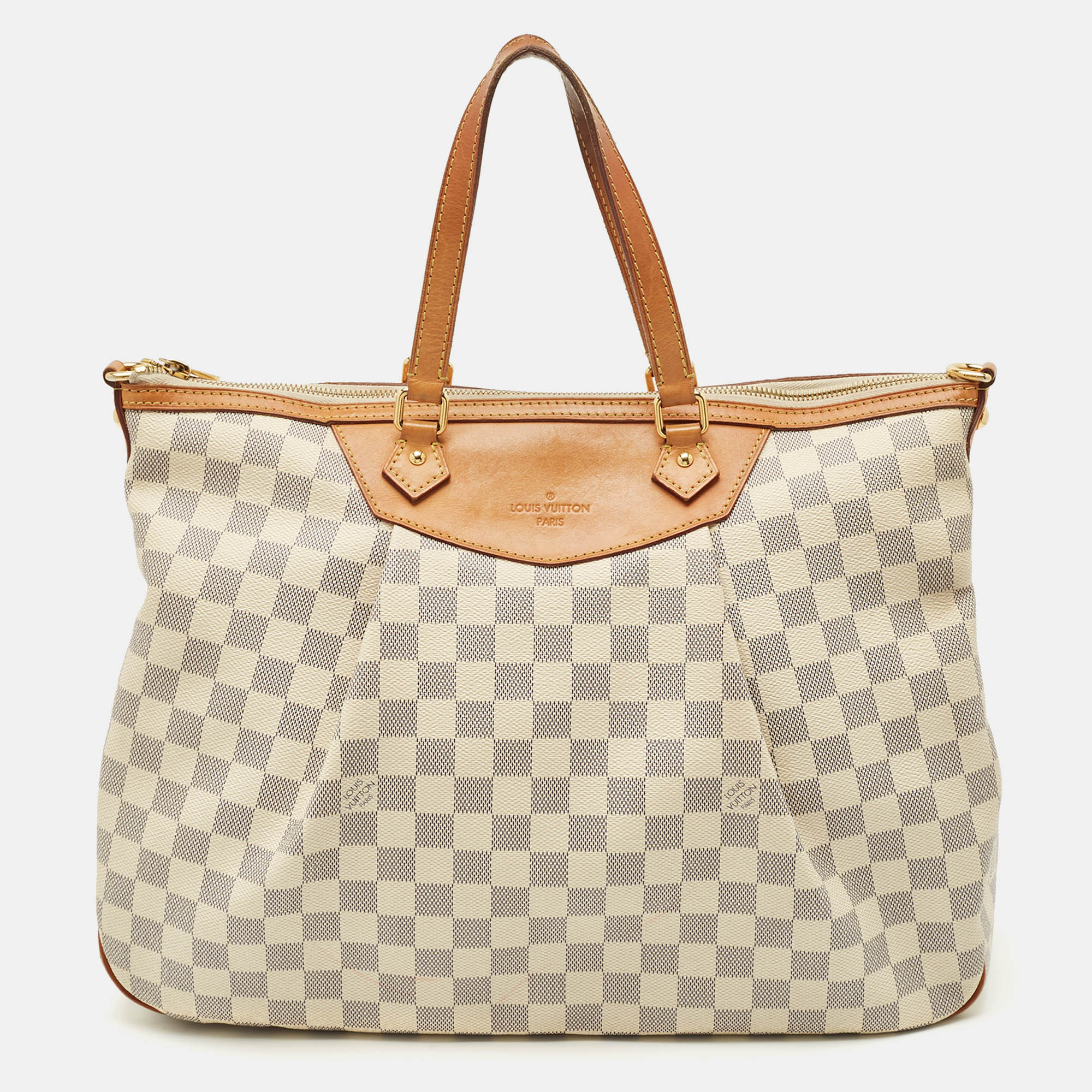 

Louis Vuitton Damier Azur Canvas Siracusa GM Bag, White
