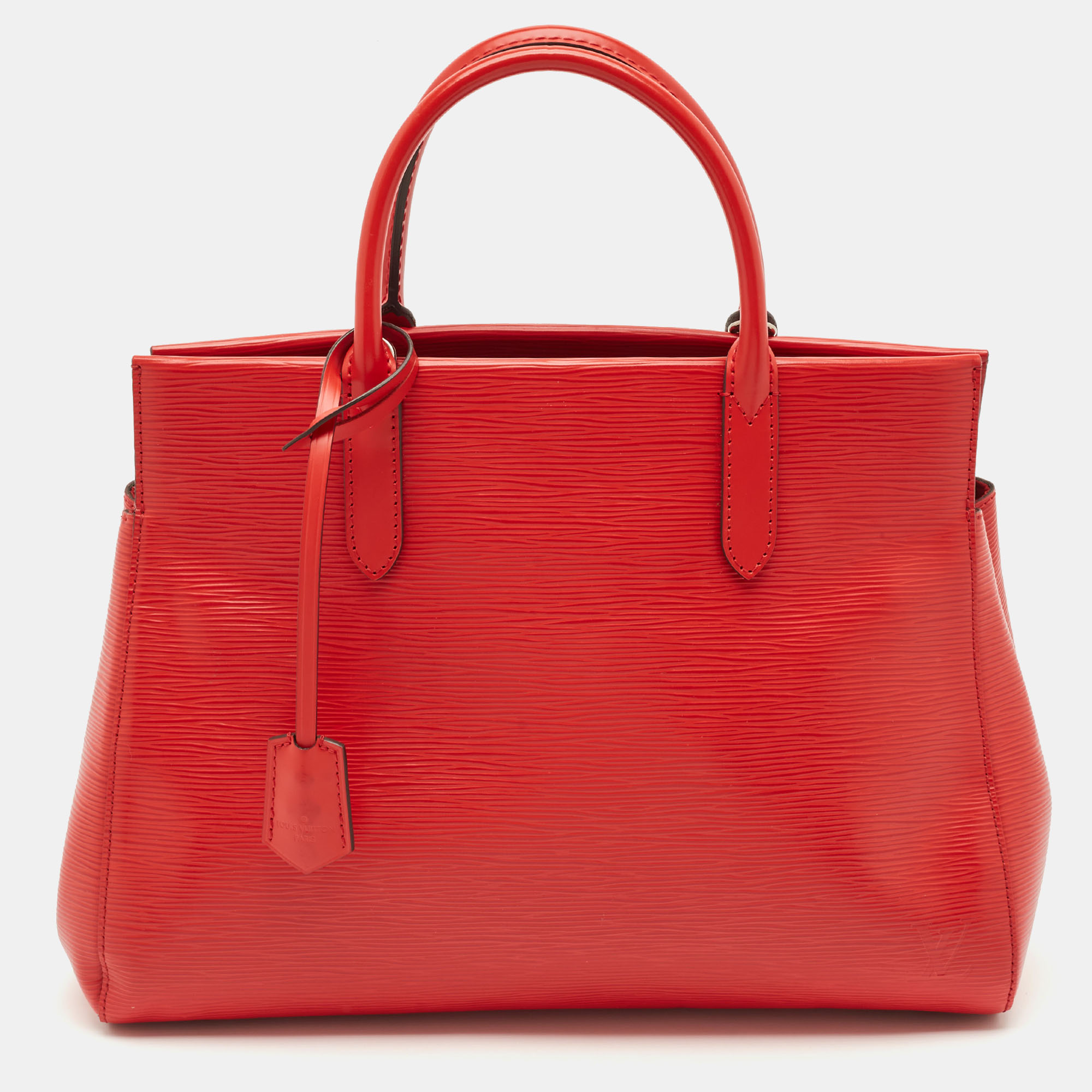 

Louis Vuitton Coquelicot Epi Leather Marly MM Bag, Red