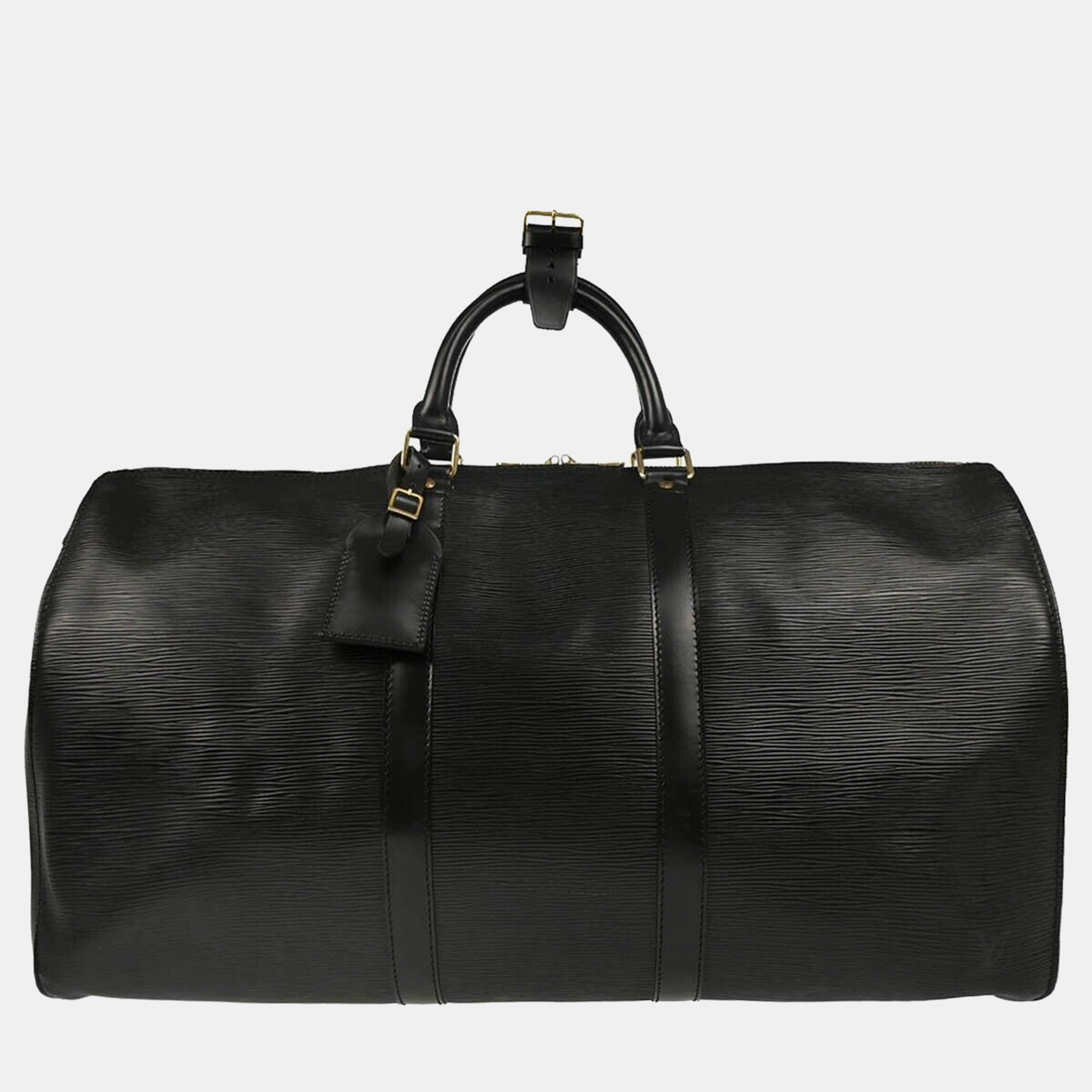 

Louis Vuitton Black Epi Leather Keepall 50 Travel Handbag