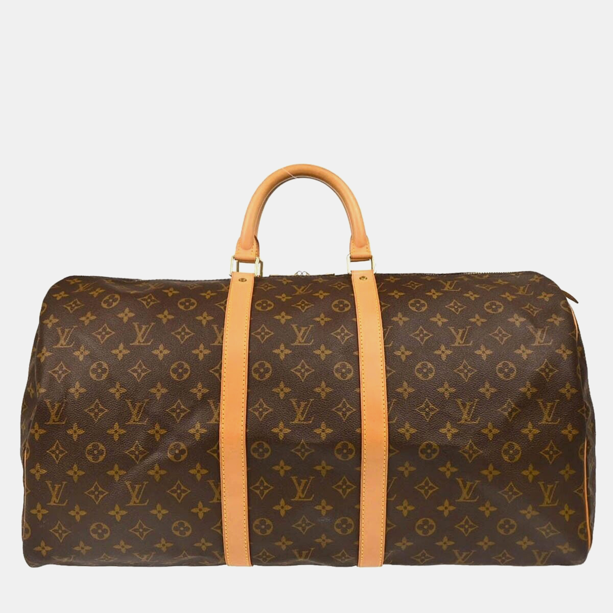 

Louis Vuitton Monogram Keepall 55 Travel Duffle Handbag, Brown