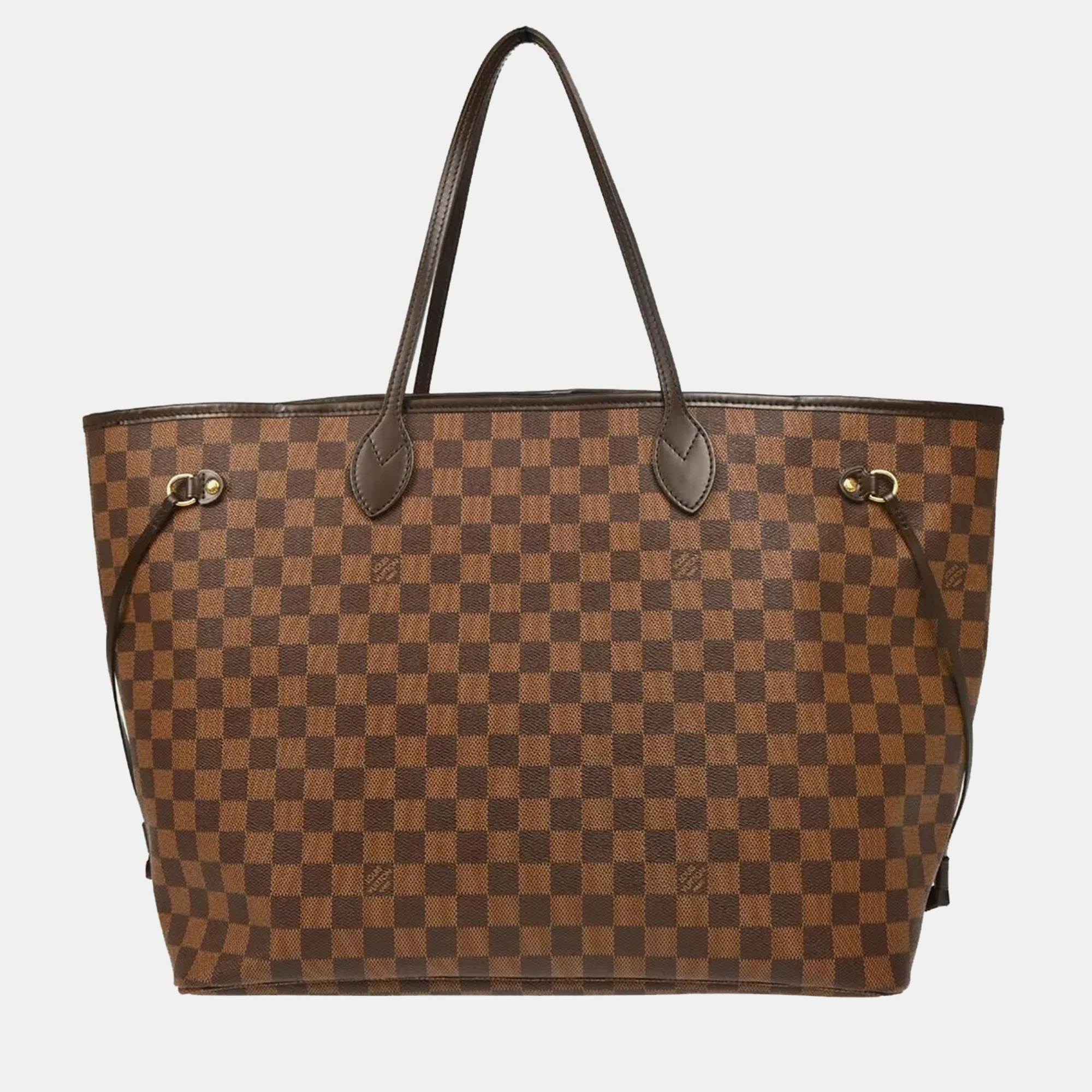 

Louis Vuitton Brown Damier Ebene Neverfull GM Tote Handbag