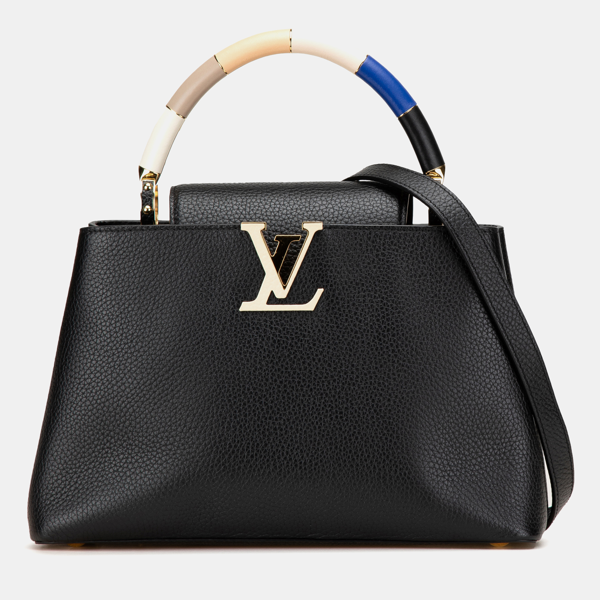 

Louis Vuitton Black Taurillon Capucines MM