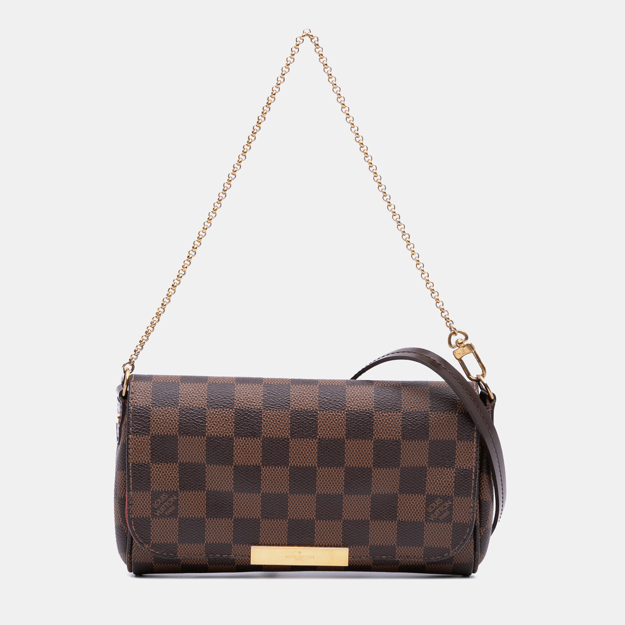 

Louis Vuitton Brown Damier Ebene Favorite PM Bag