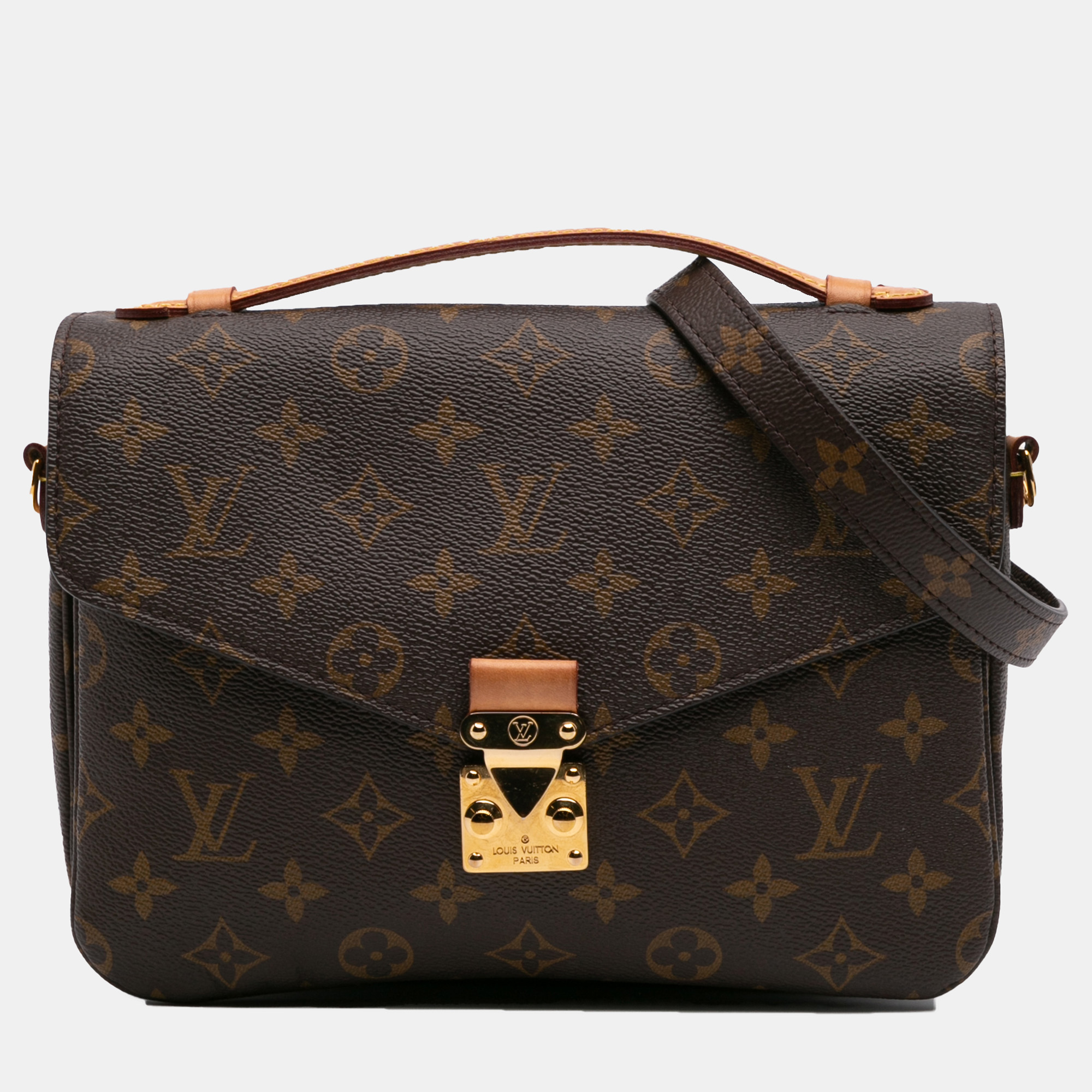 

Louis Vuitton Brown Monogram Pochette Metis