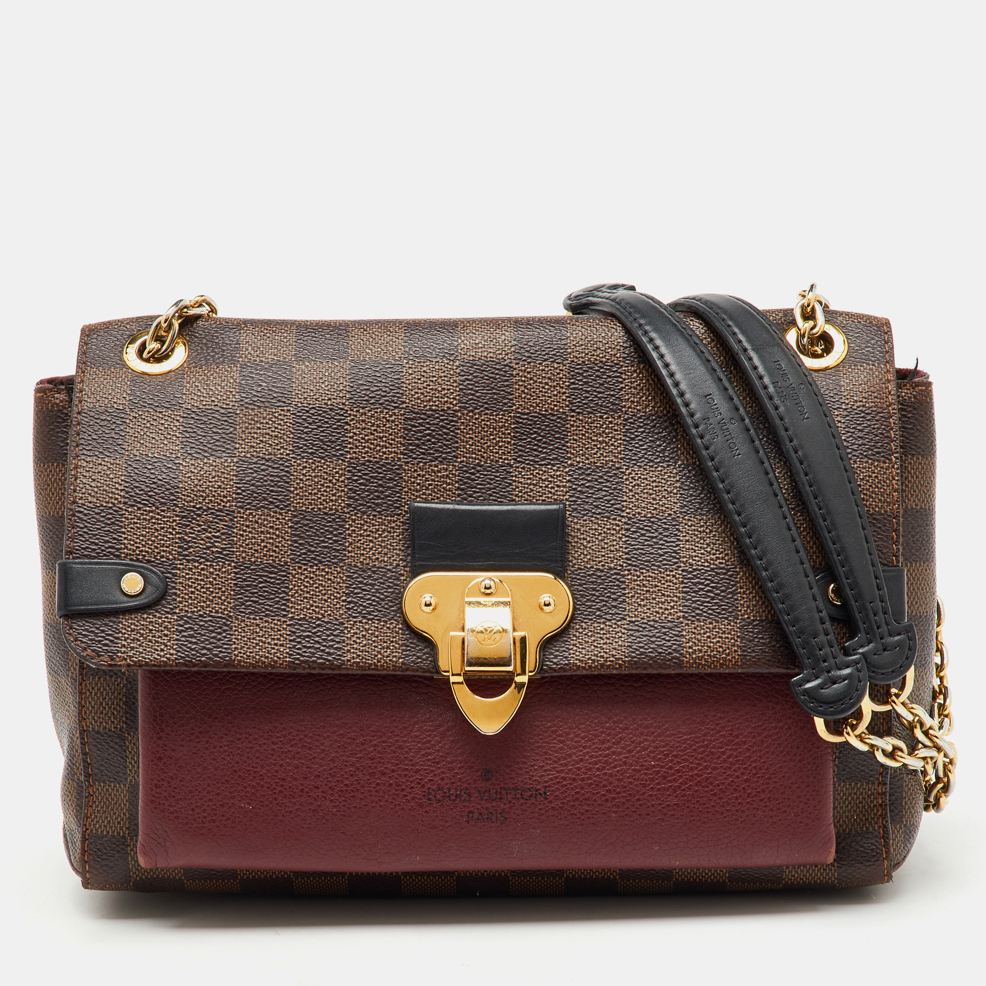 

Louis Vuitton Bordeaux Damier Ebene Canvas Vavin PM Bag, Burgundy