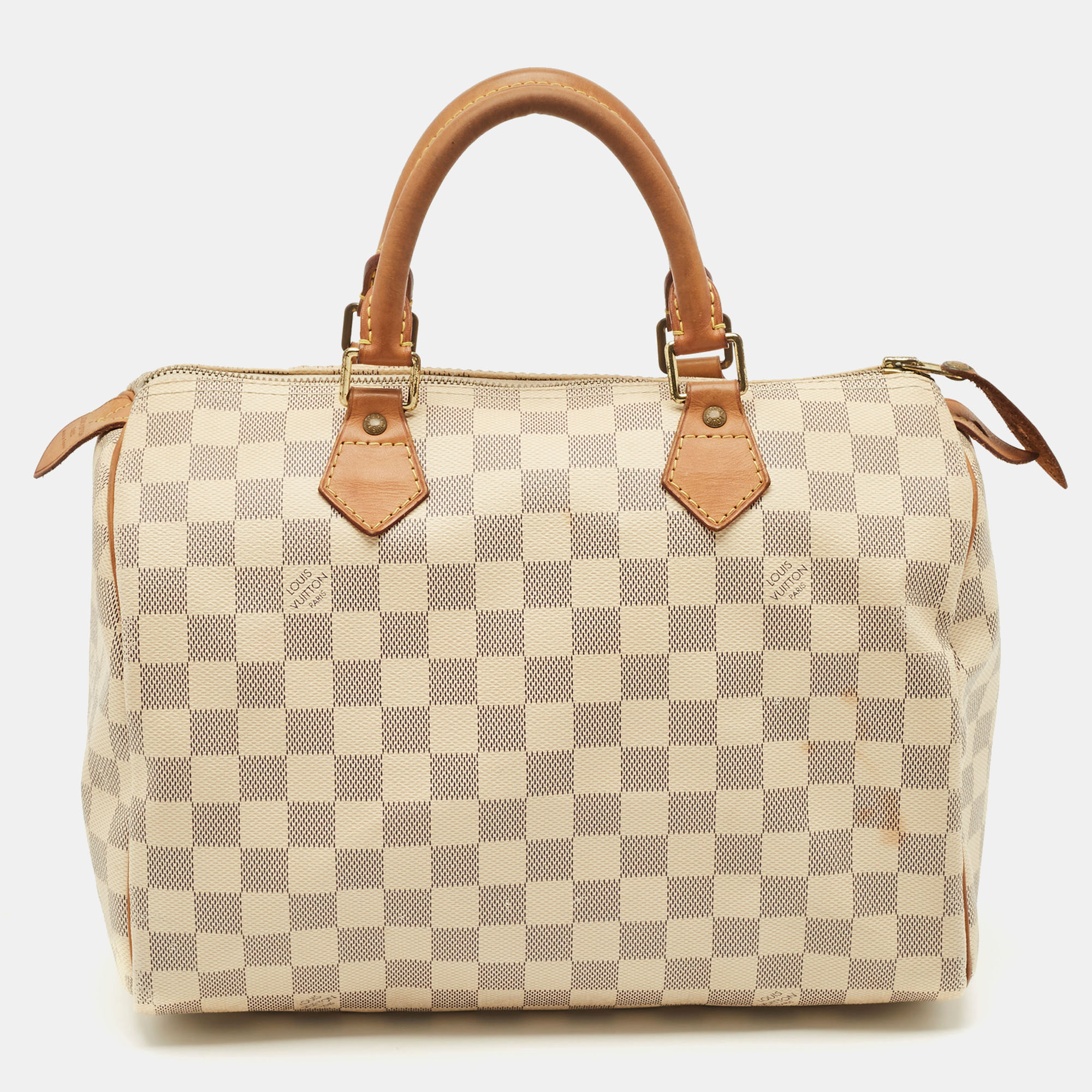 

Louis Vuitton Damier Azur Canvas Speedy 30 Bag, Grey