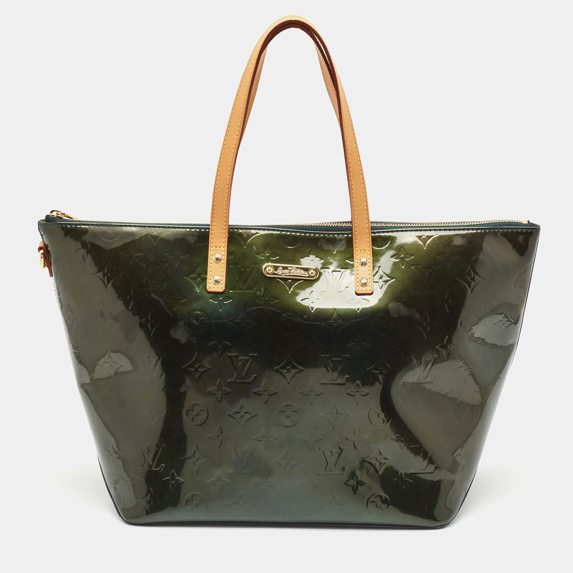 

Louis Vuitton Vert Bronze Monogram Vernis Bellevue GM Bag, Green