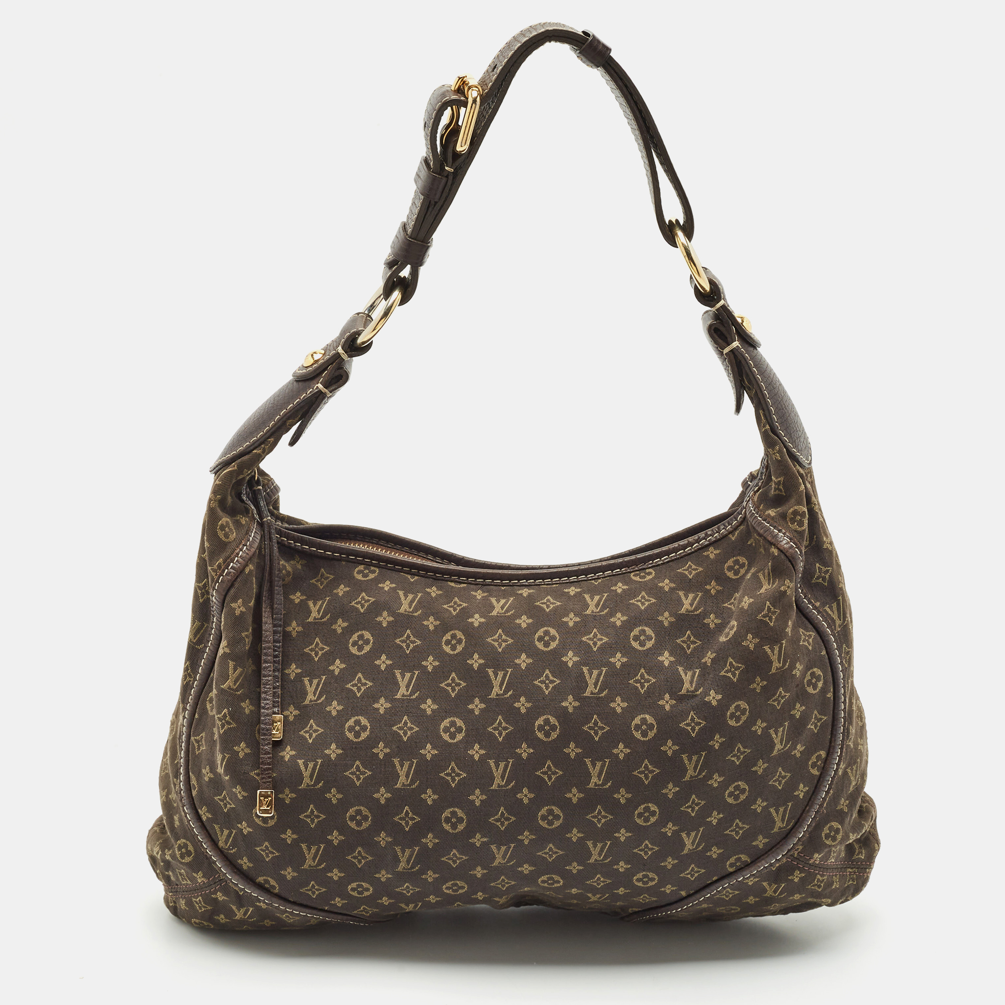 

Louis Vuitton Ebene Mini Lin Monogram Canvas Manon MM Bag, Brown