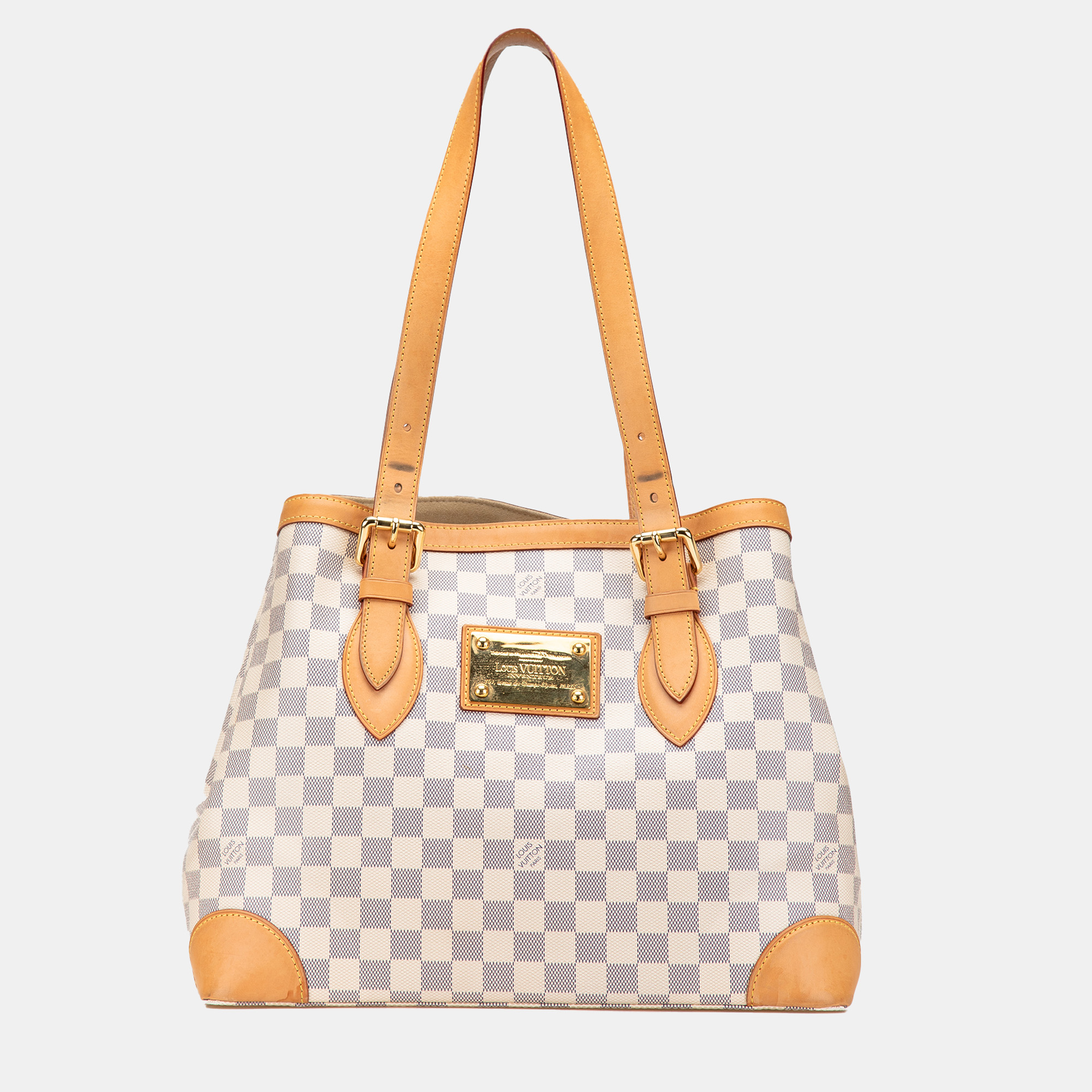 

Louis Vuitton White Damier Azur Hampstead MM Bag