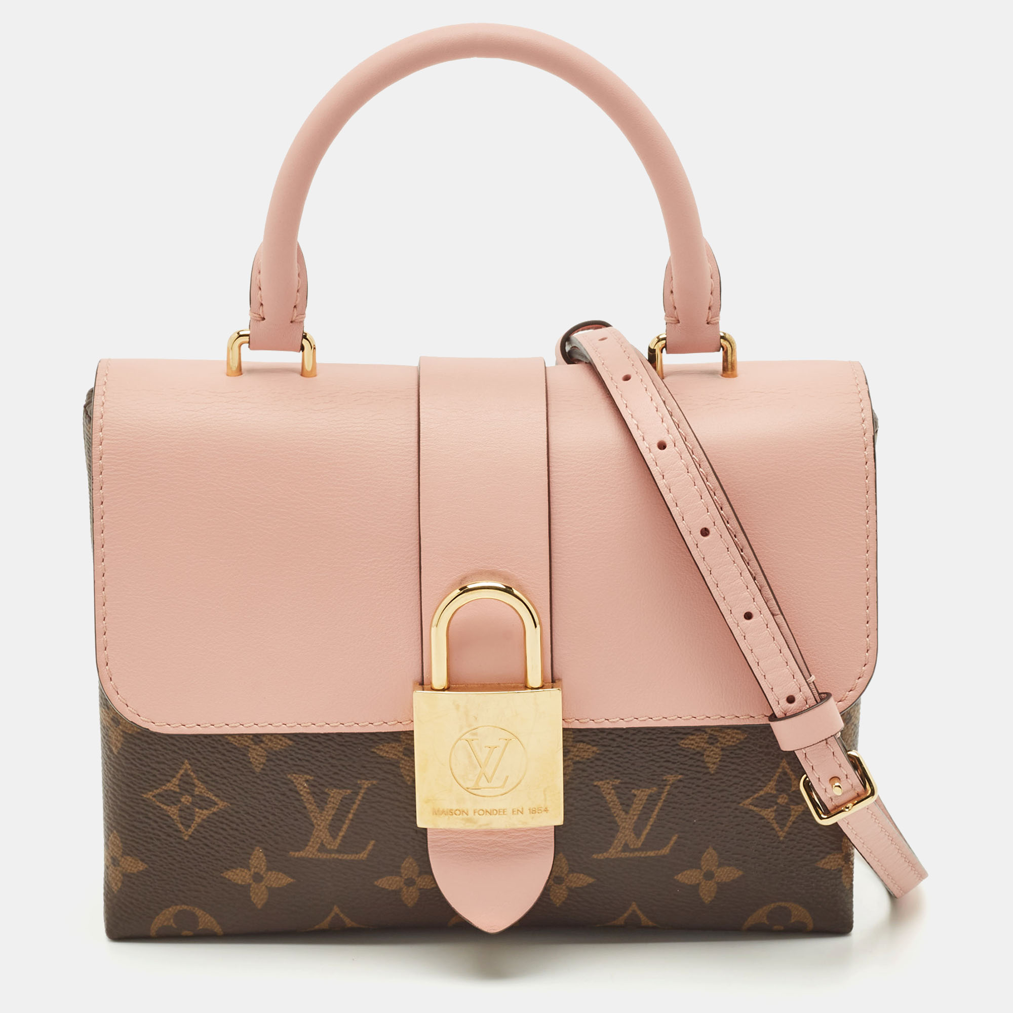 

Louis Vuitton Rose Poudre Monogram Canvas Locky BB Bag, Pink