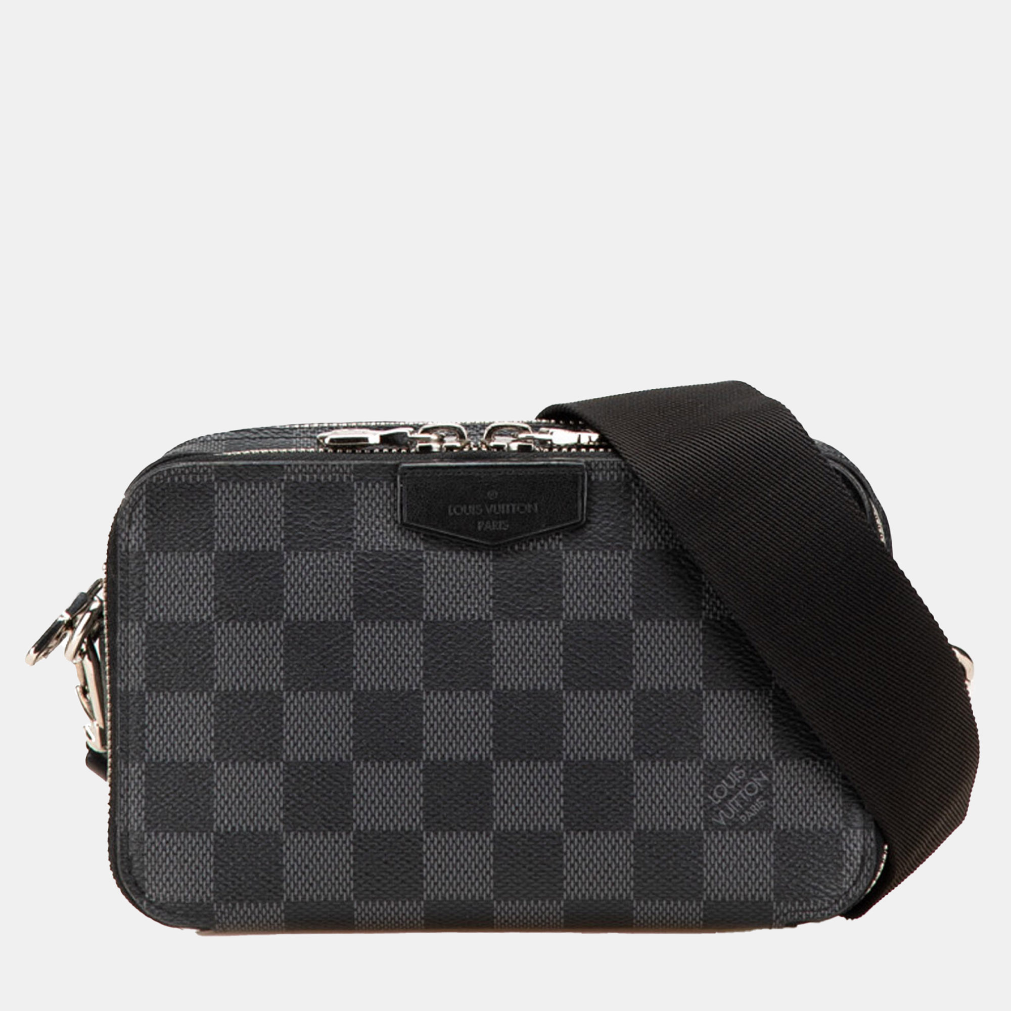 

Louis Vuitton Black Damier Graphite Alpha Wearable Wallet